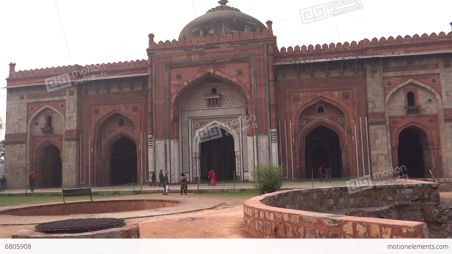 Purana Qila (Old Fort) Complex In Delhi, India 8 Stock video footage ...