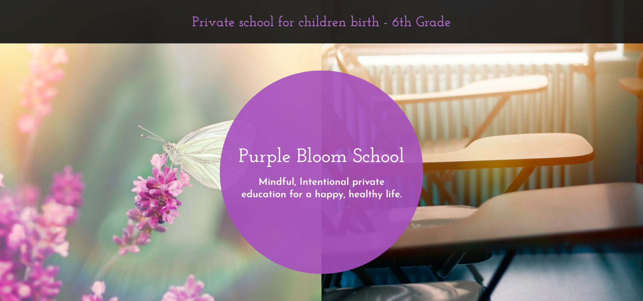 Homepage - Purple Bloom School