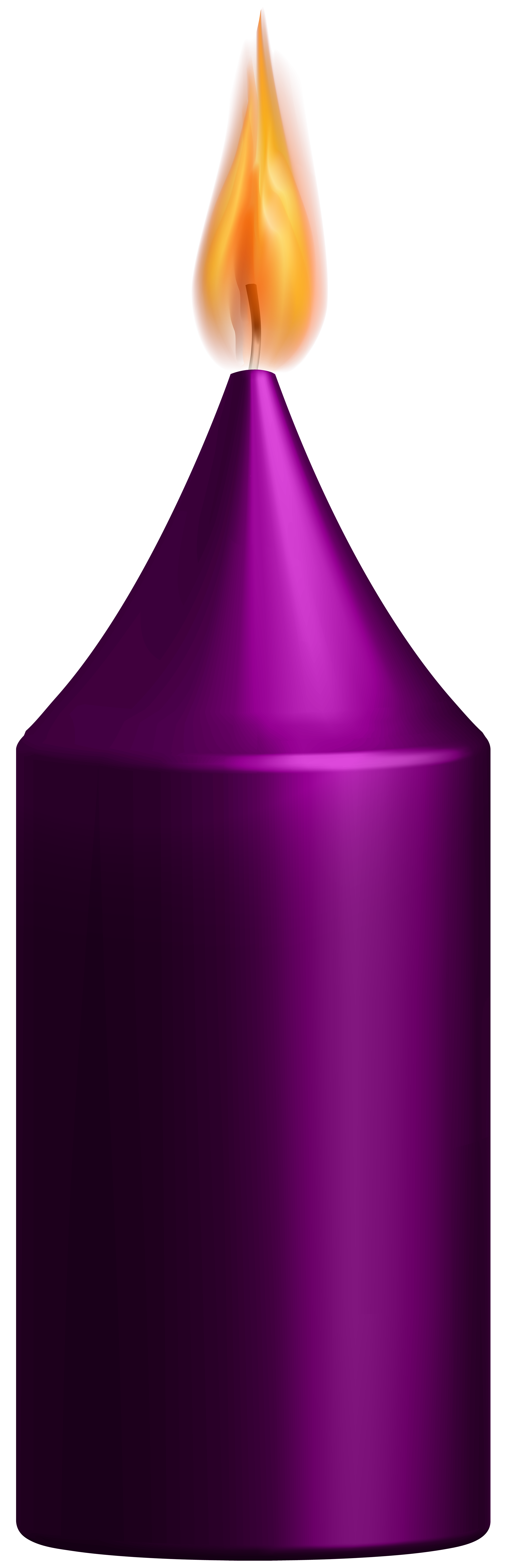 Purple Candle PNG Clip Art - Best WEB Clipart