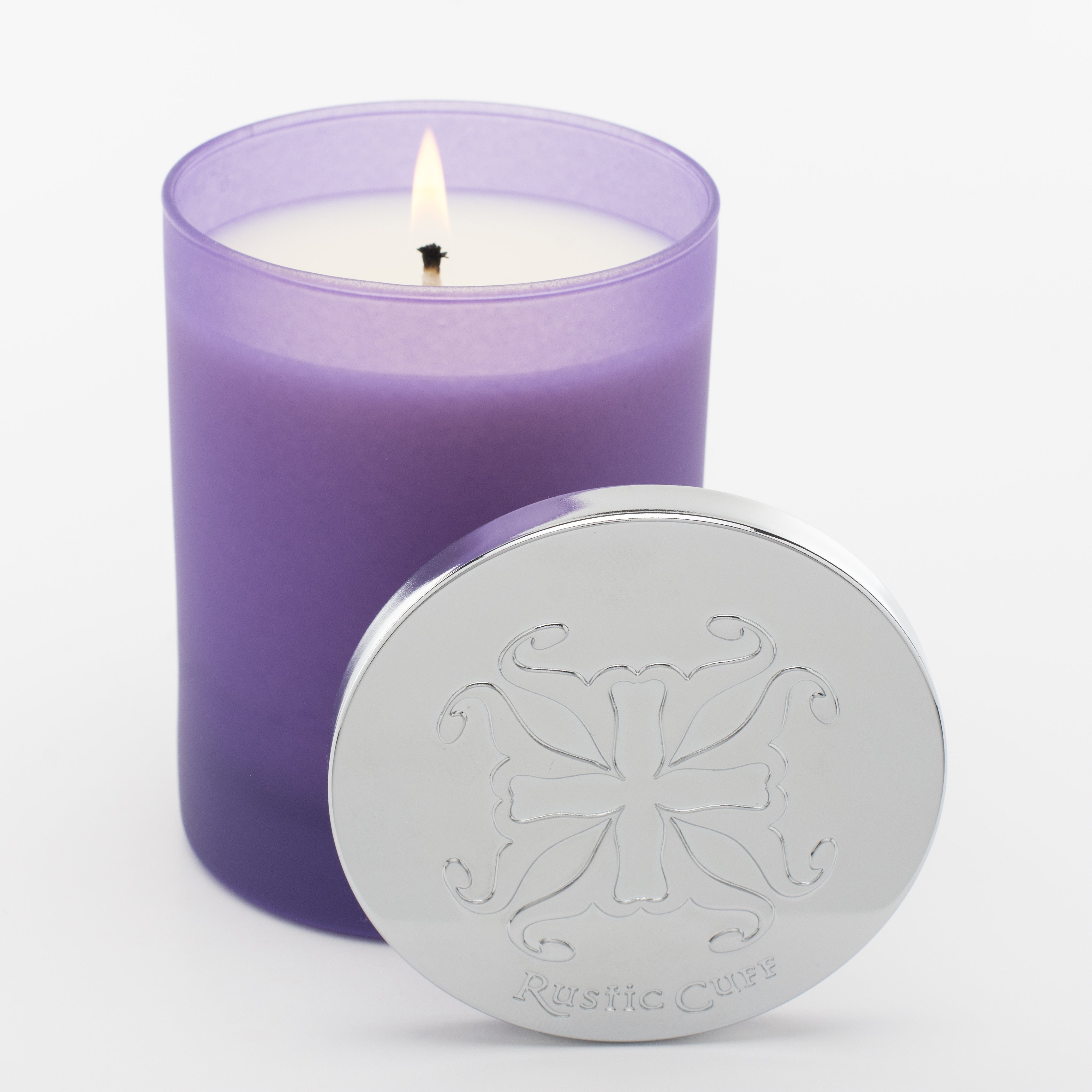Candle Mahogany Wood - Purple – Rustic Cuff