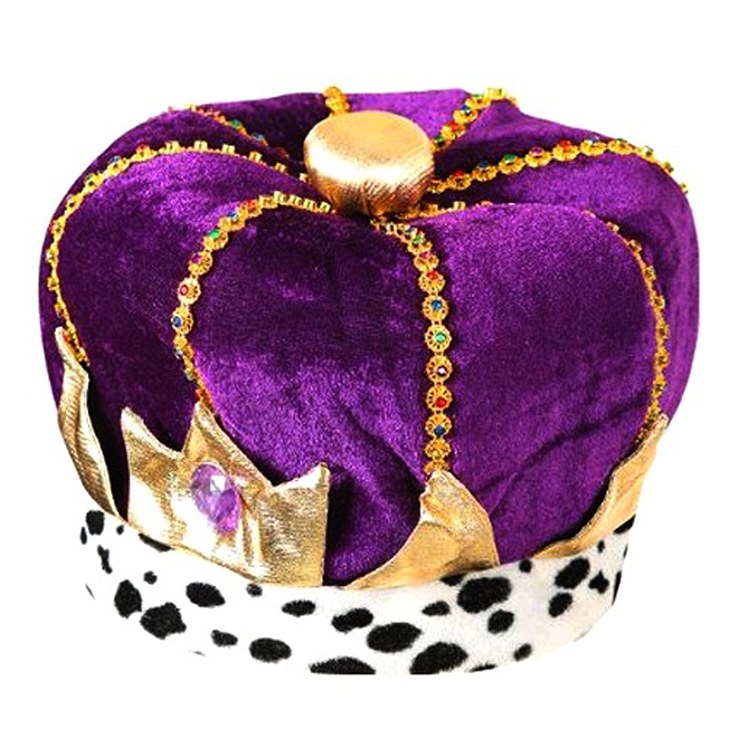 Amazon.com: Adult Purple King Crown Costume Hat: Clothing