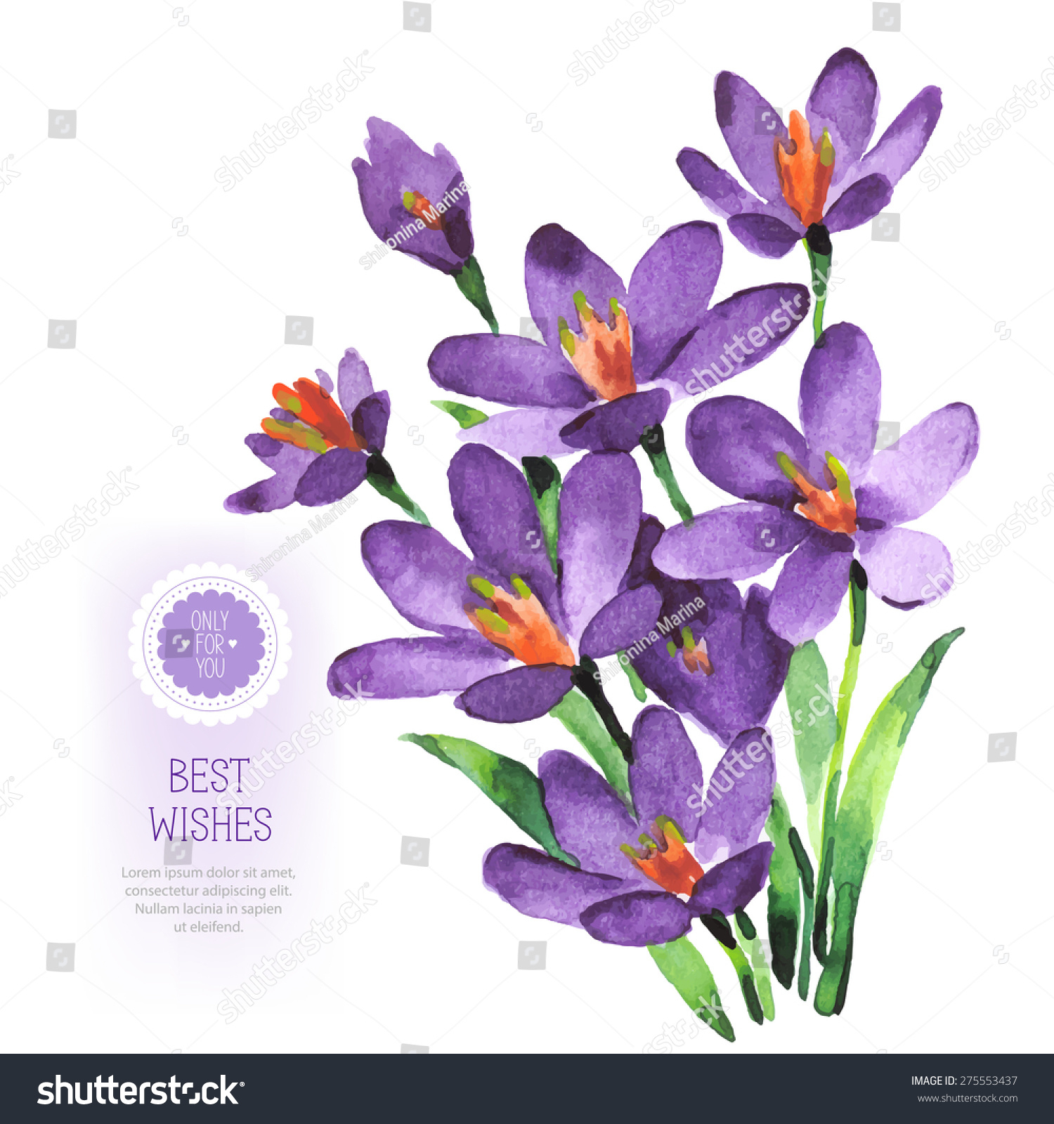 Purple Flowers Drawing at GetDrawings.com | Free for personal use ...