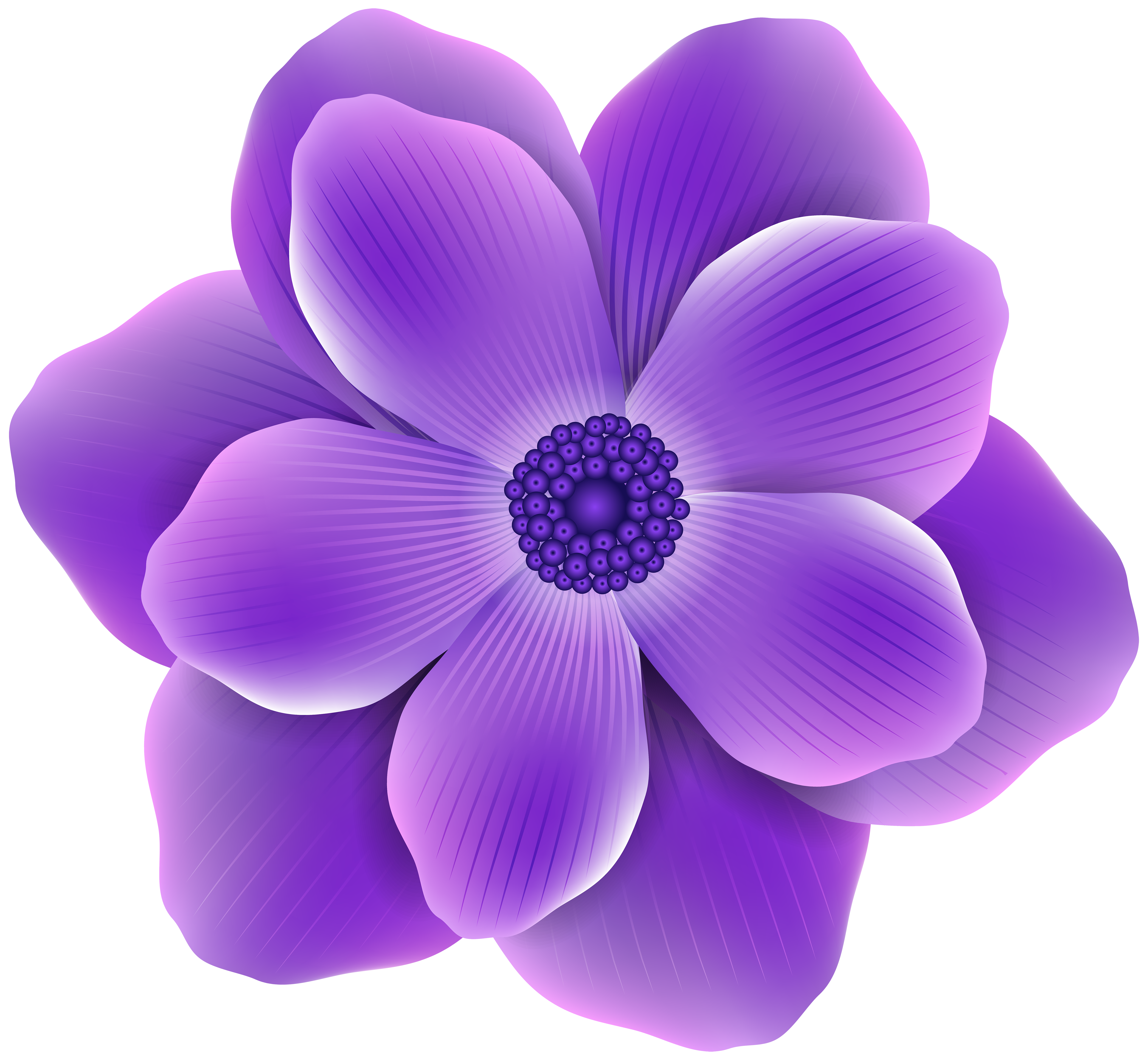 Purple Flower PNG Clip Art Image | Gallery Yopriceville - High ...