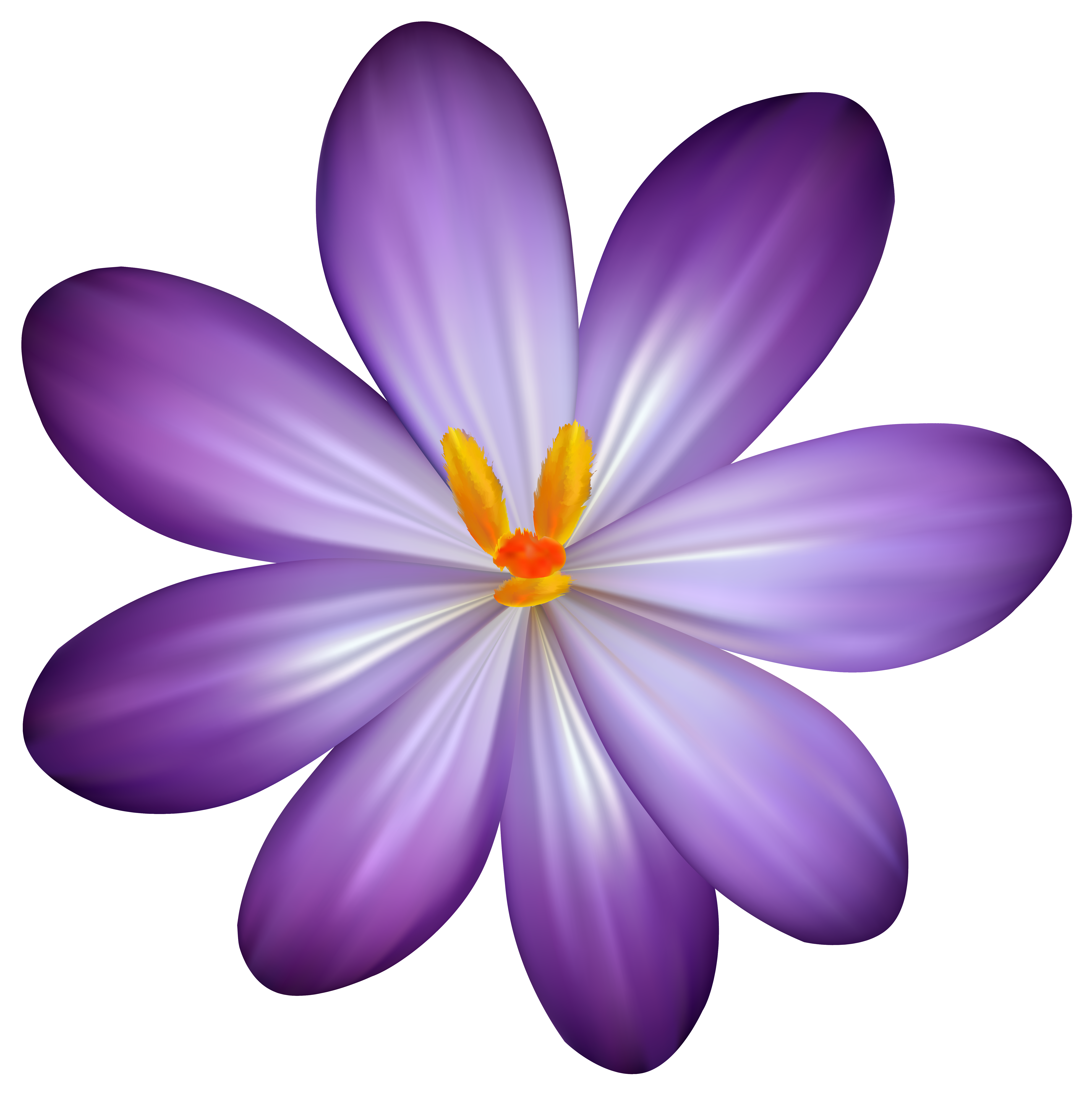 Free photo: Purple flower clip-art - Bloom, Clipart, Flowers - Free