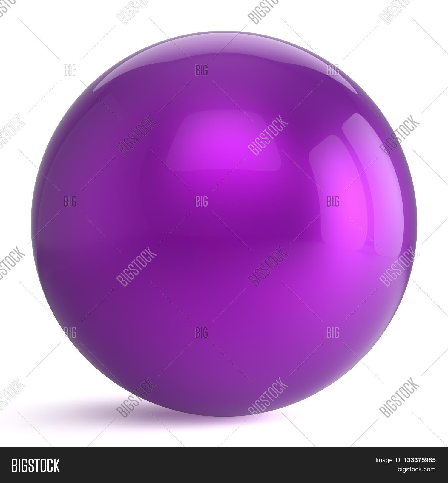 Sphere Round Button Purple Ball Image & Photo | Bigstock