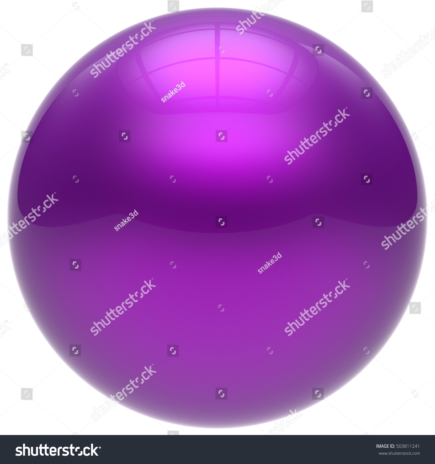 Sphere Purple Round Ball Geometric Shape Stock Illustration ...