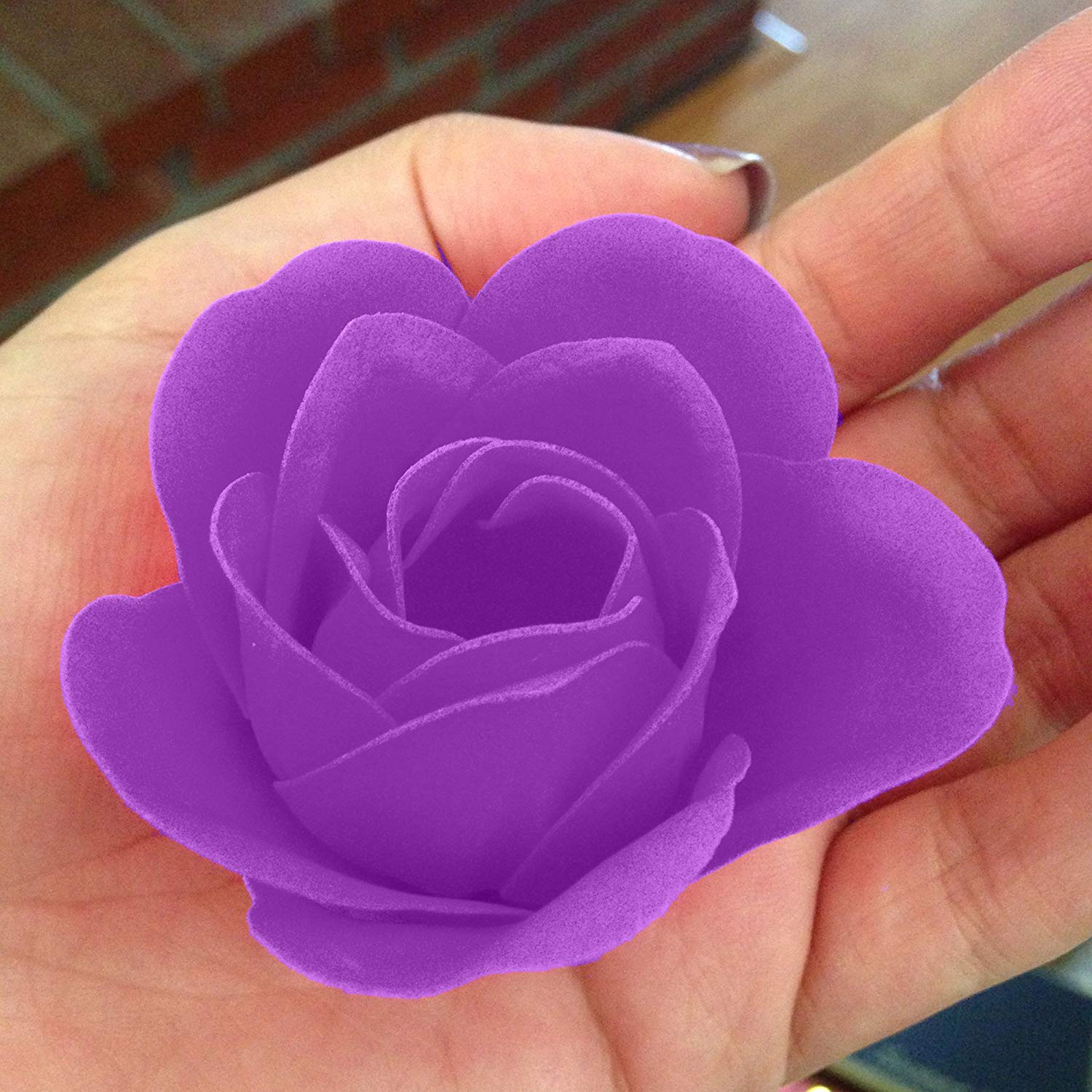 Amazon.com : Box of 18 Exquisite Rose Petals Soap, Purple Gradient ...