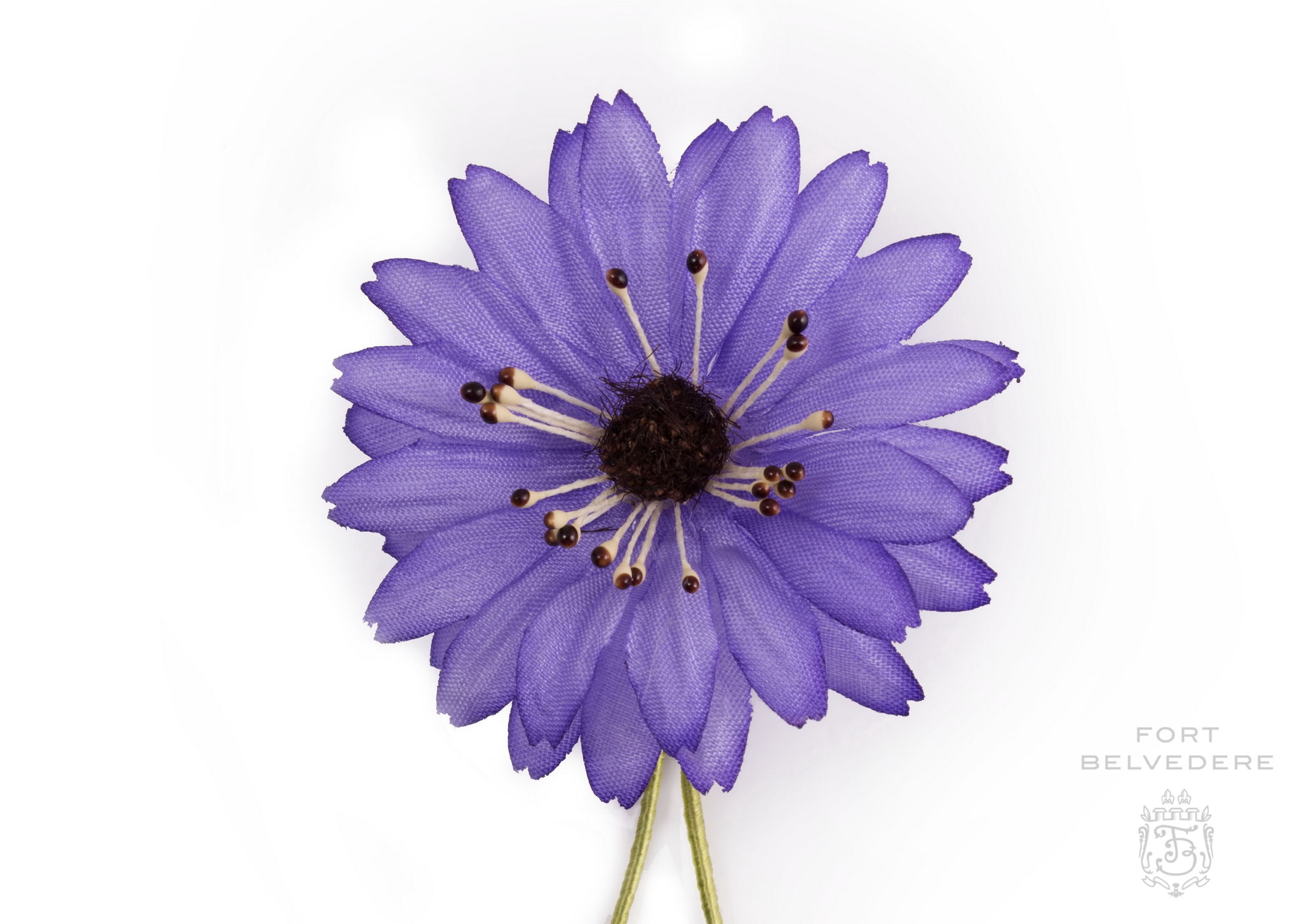 Violet Marguerite Silk Boutonniere Lapel Pin Flower Fort Belvedere