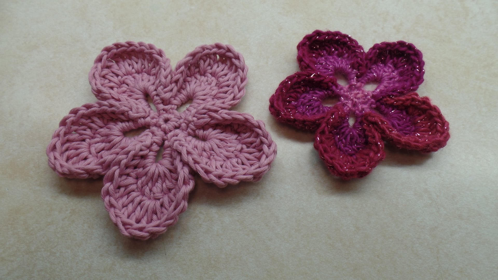 CROCHET How To #Crochet Easy 5 Petal Flower #TUTORIAL #315 LEARN ...