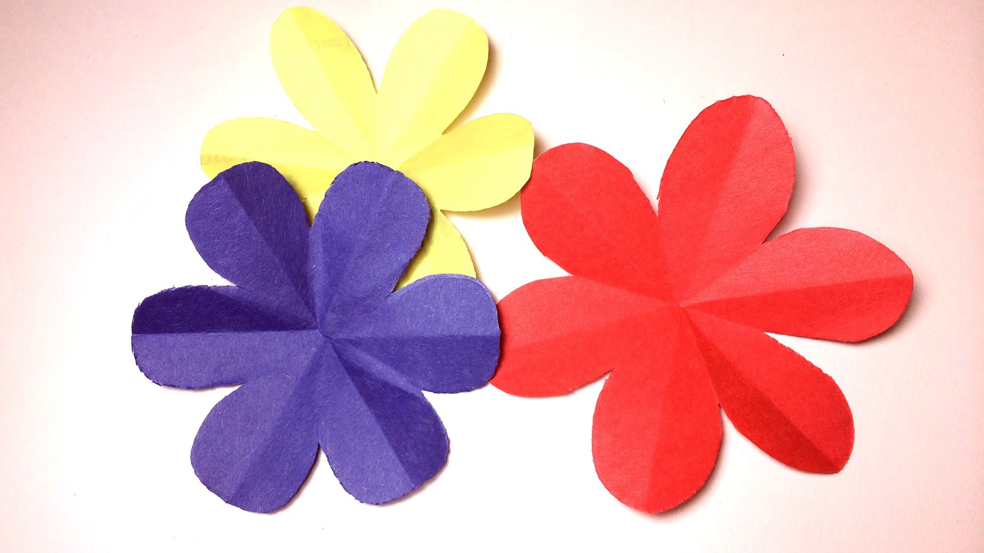 How to cut a perfect 6 petal flower --- DIY paper craft - YouTube