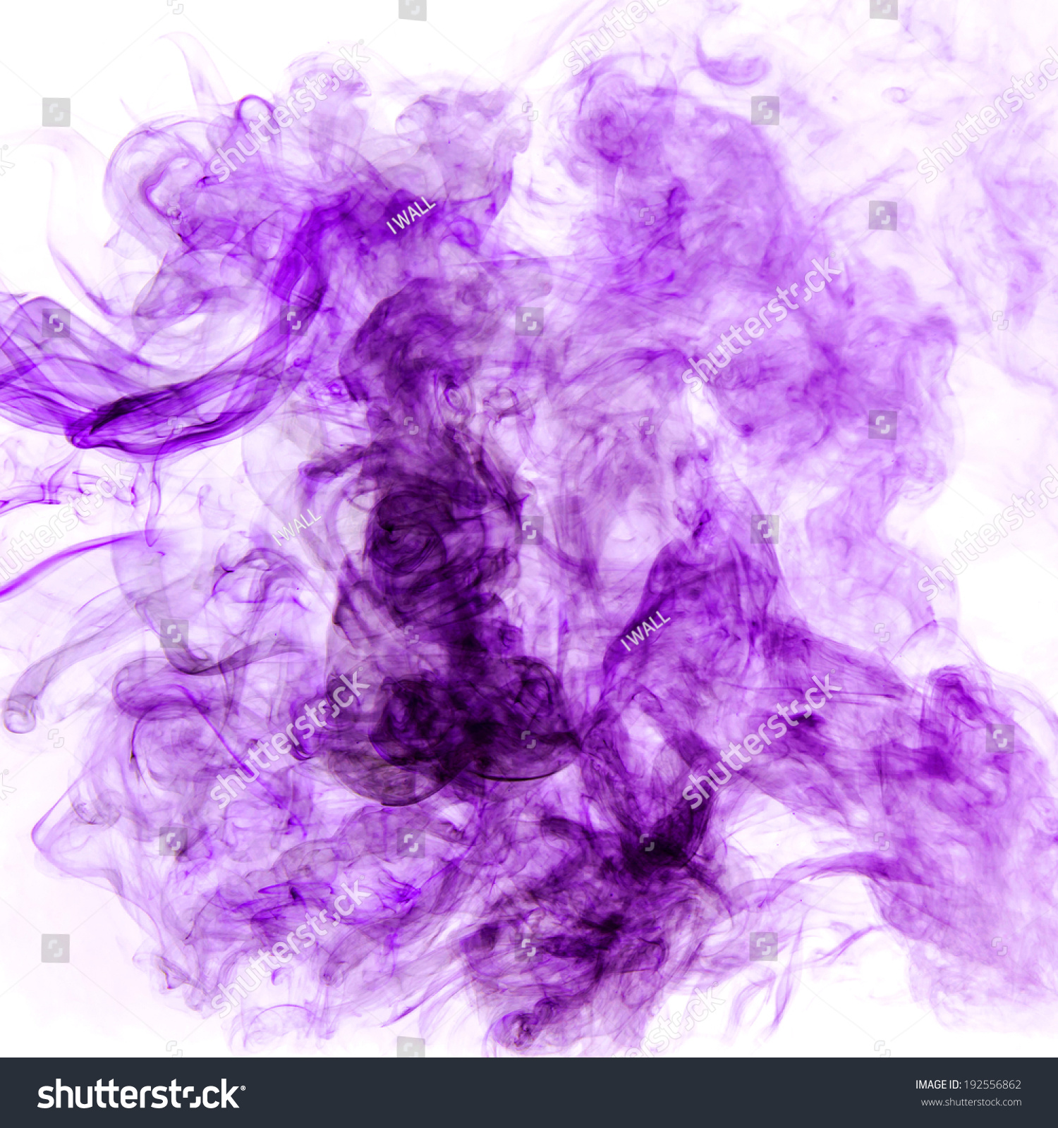 Purple Smoke On White Background Stock Photo (Royalty Free ...