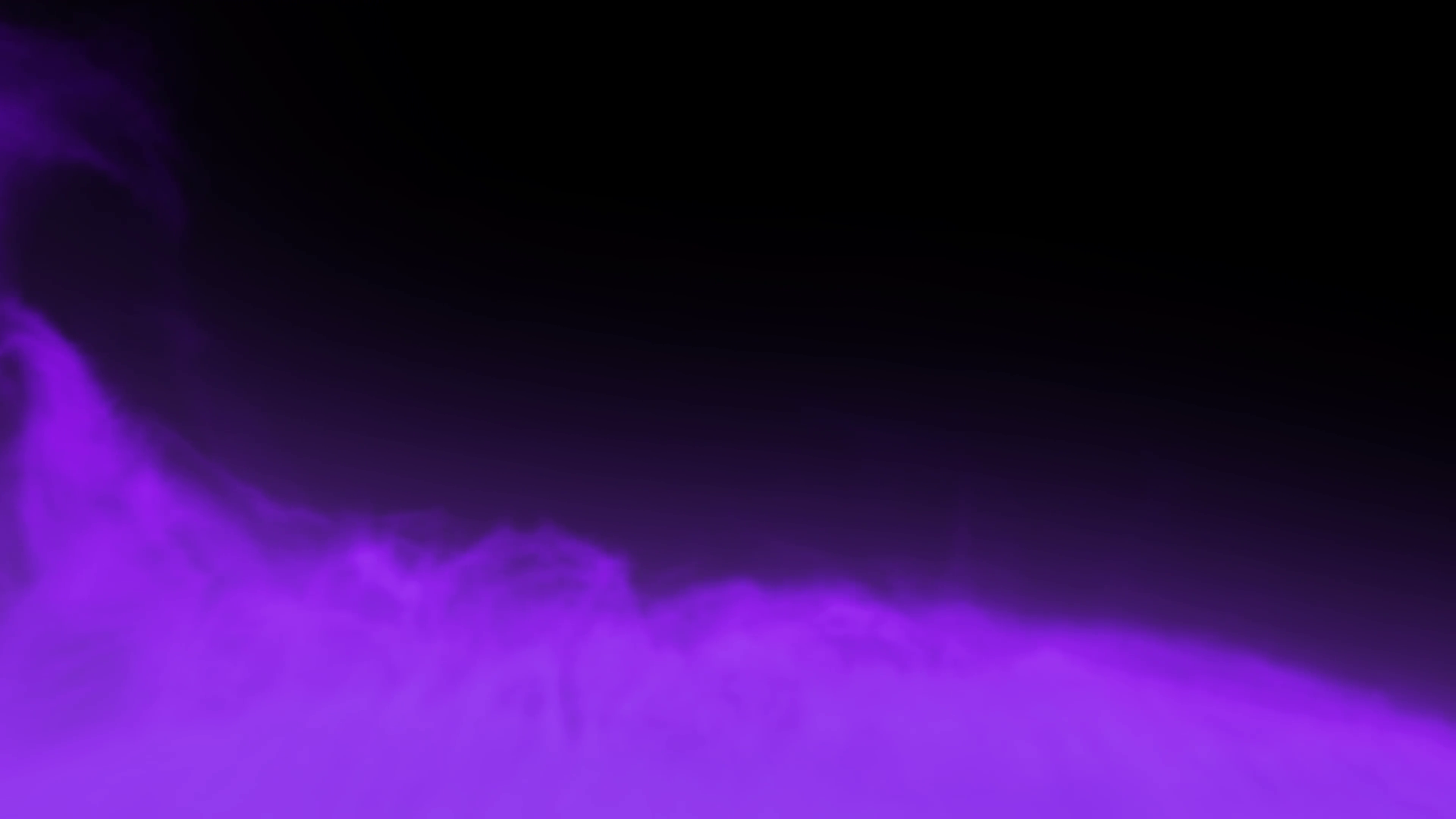 Animated dense purple smoke or gas slowly rising against transparent ...