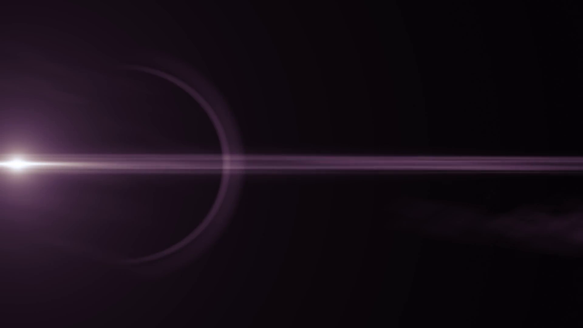 horizontal purple sun moving lights optical lens flares overlay ...