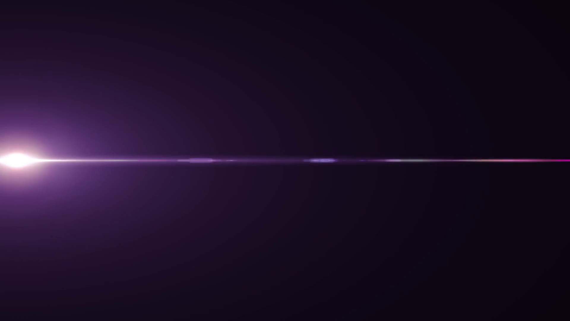 horizontal purple sun moving lights optical lens flares overlay ...