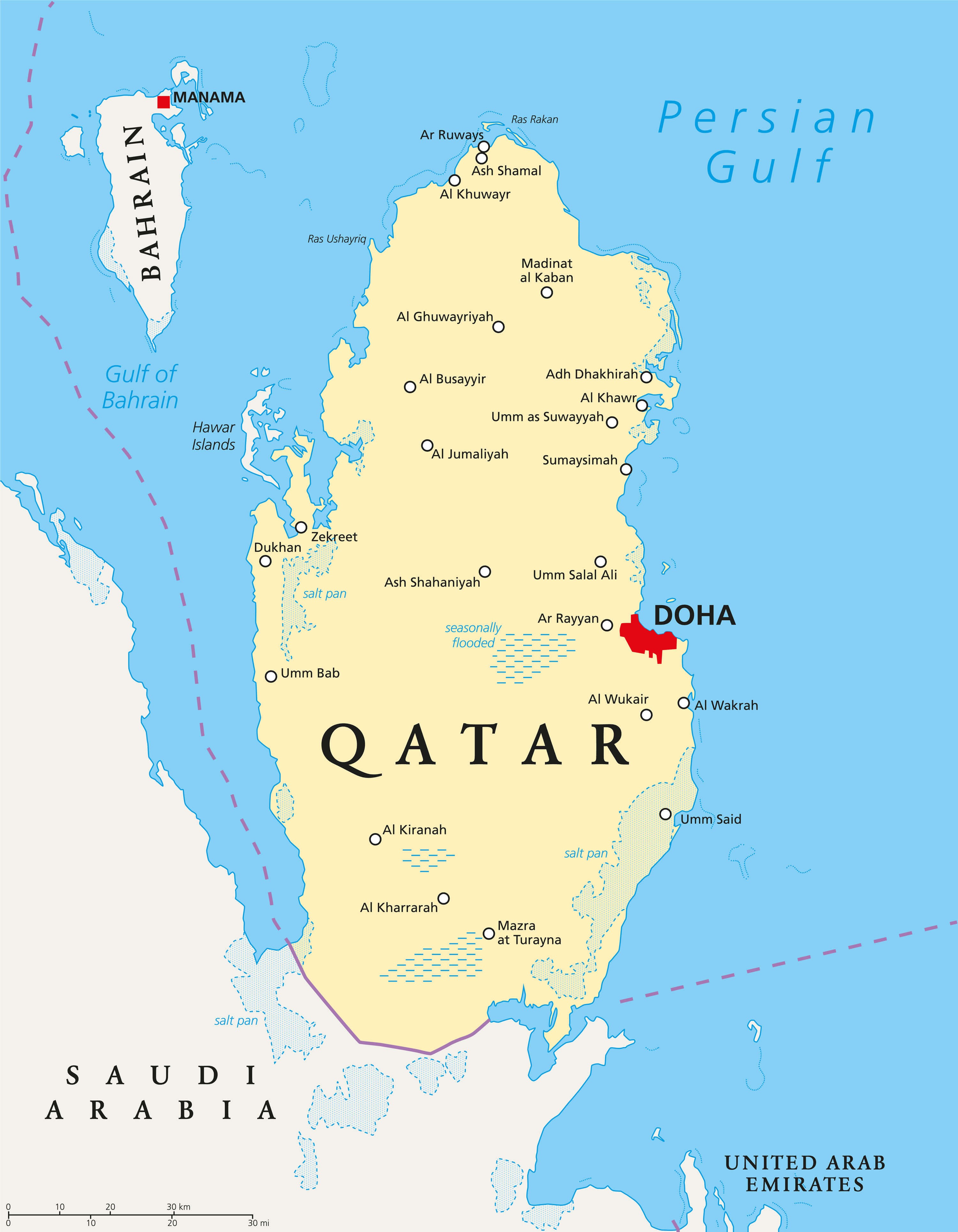 Qatar World Map Google Earth New Qatar Map Guide Of The World - Davp ...