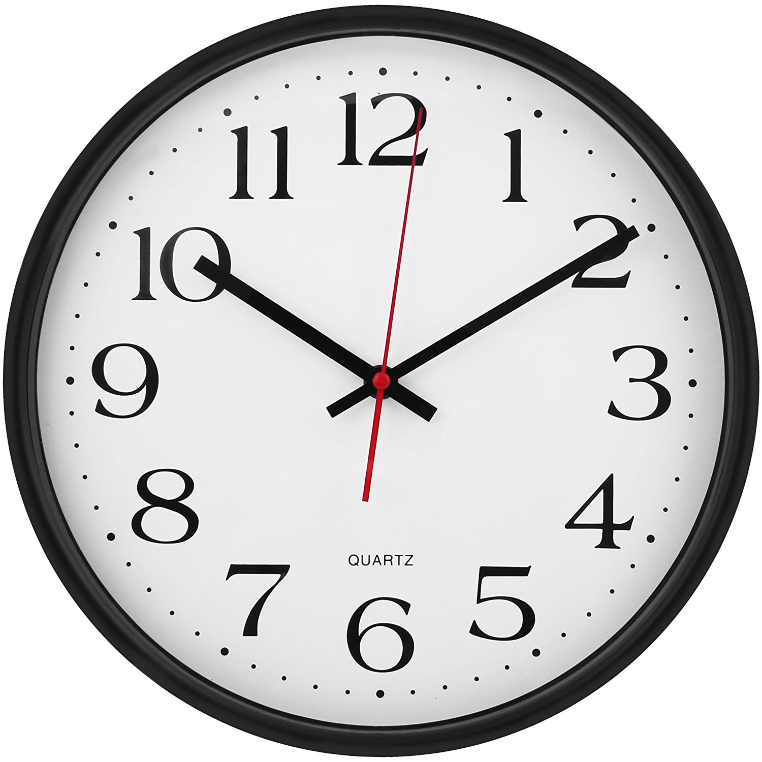 Amazon.com: Large Wall Clock Silent & Non-Ticking - Modern Quartz ...