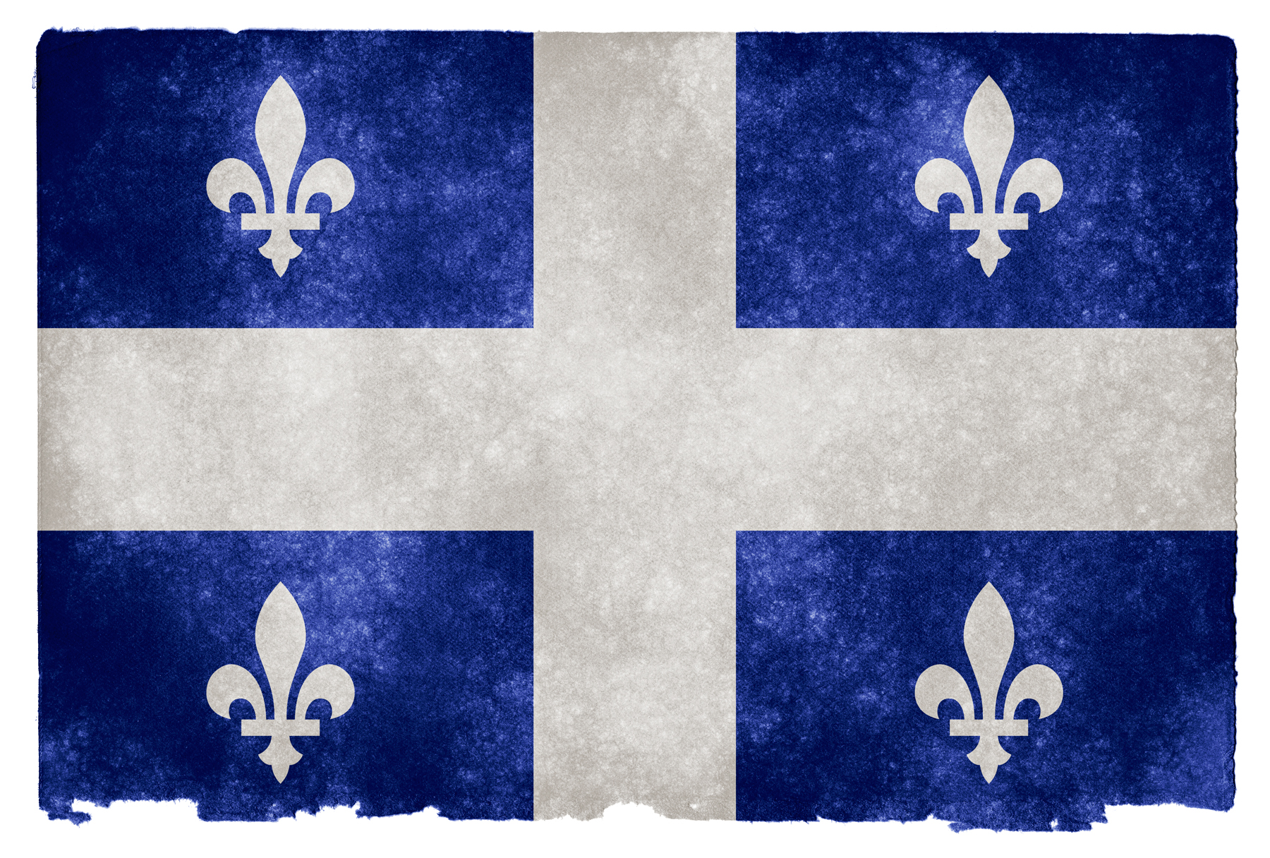 Quebec Grunge Flag