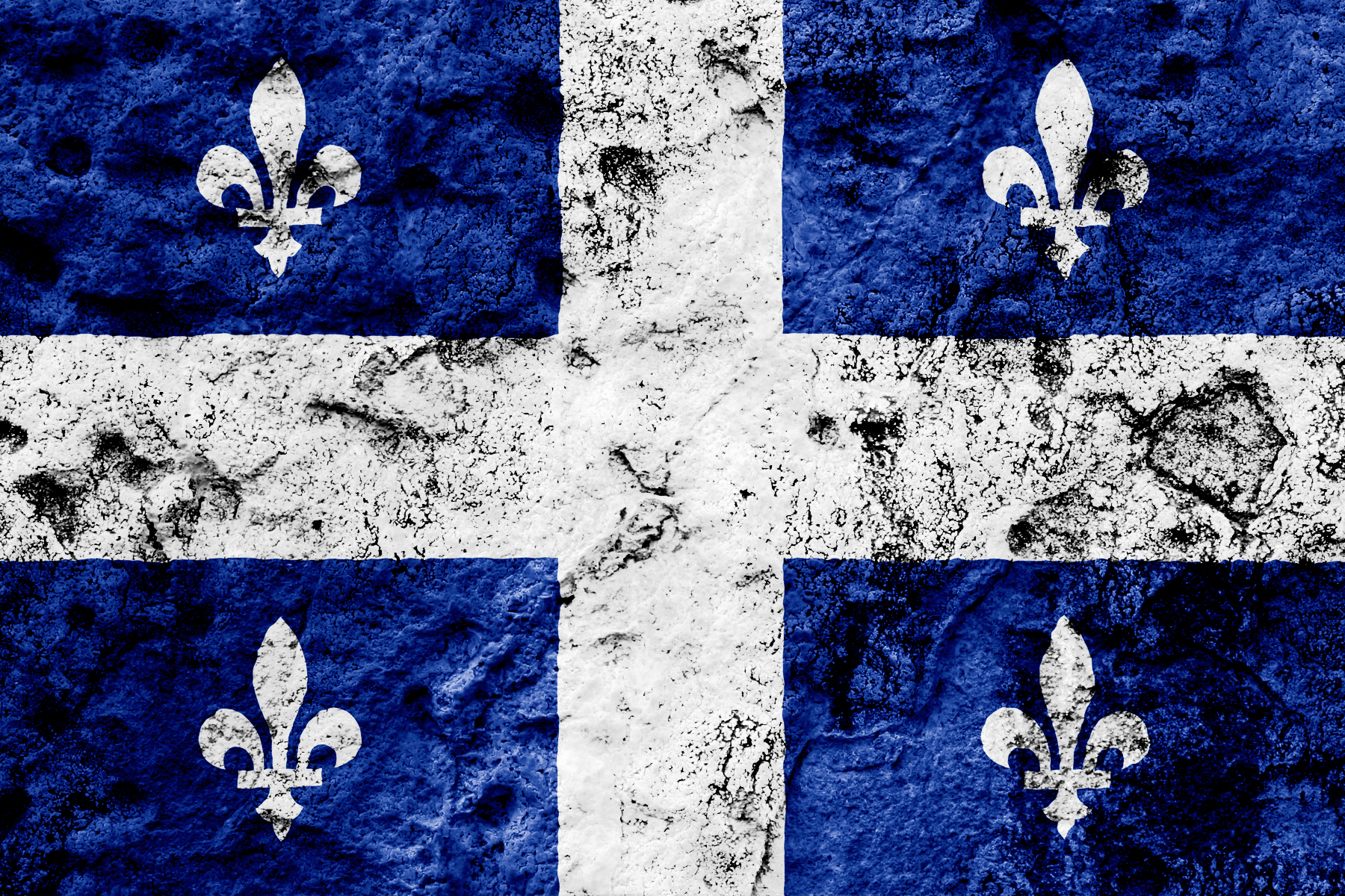 Quebec Grunge Flag, Backdrop, Rock, Lys, Nation, HQ Photo
