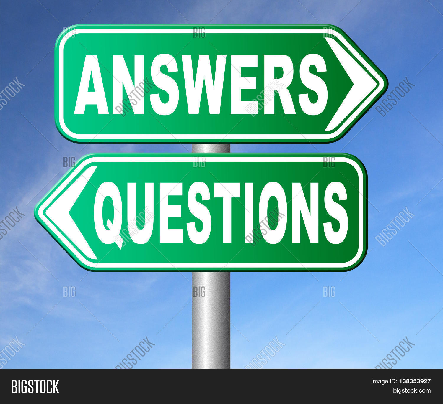 Questions Answers Ask Right Image & Photo | Bigstock