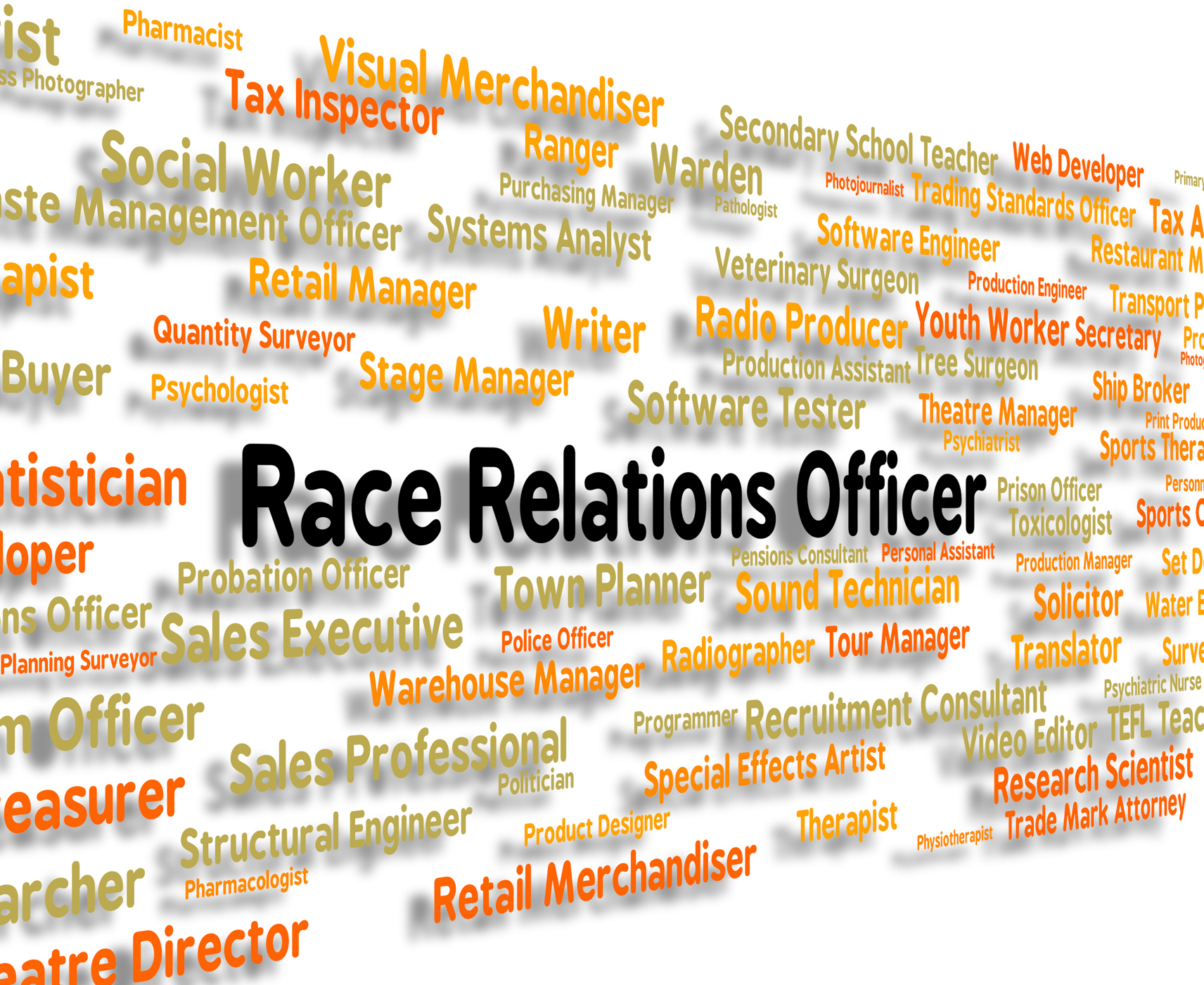 Race relations officer represents ethnicity hire and hiring photo