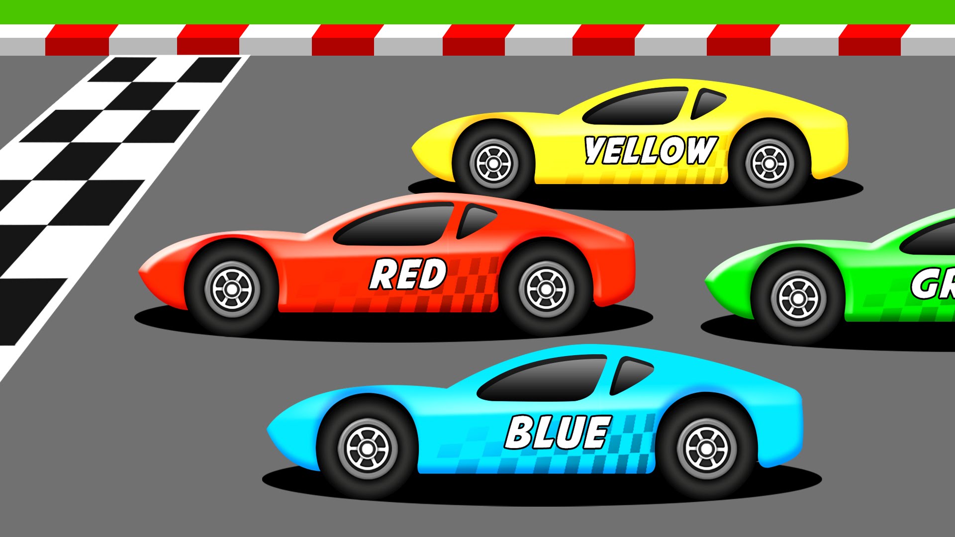 Learn the Colors with Racing Cars - YouTube