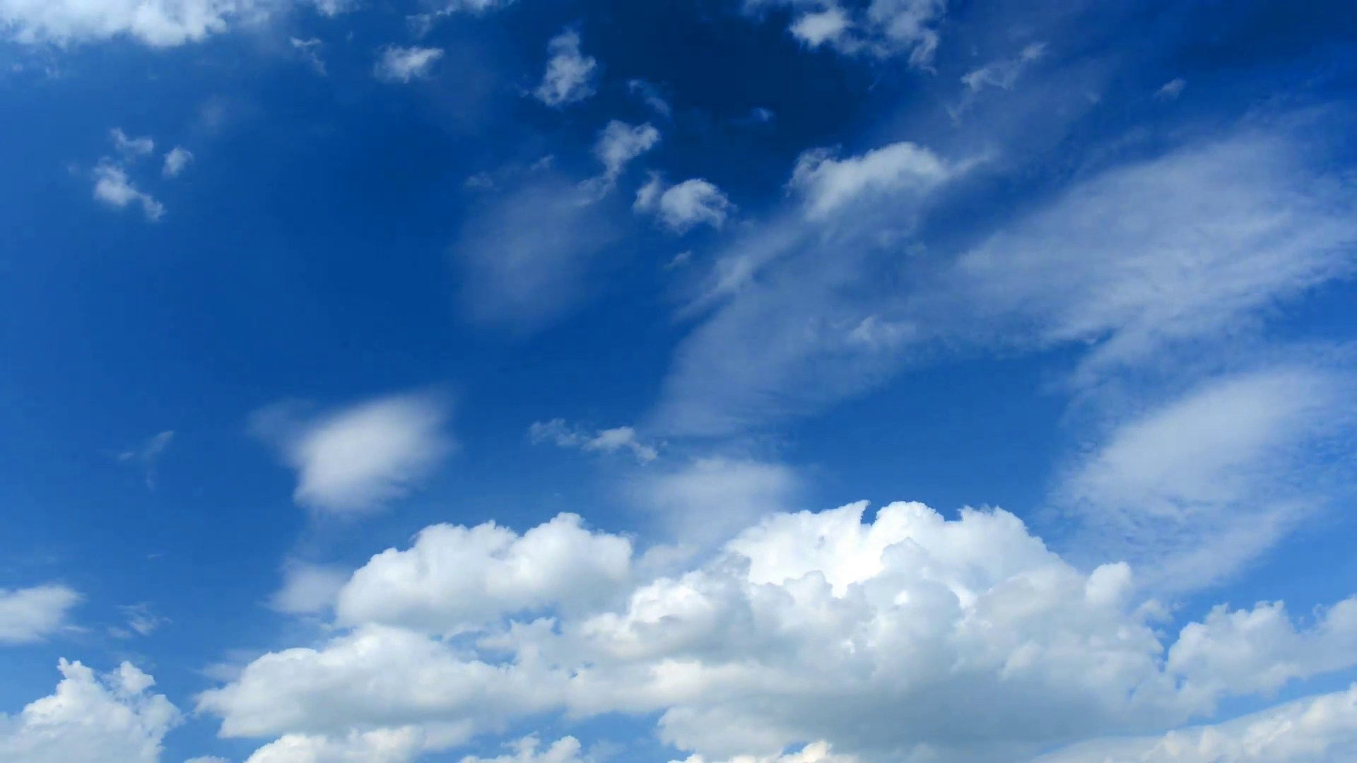 Racing clouds on a blue sky, timelapse Stock Video Footage - VideoBlocks