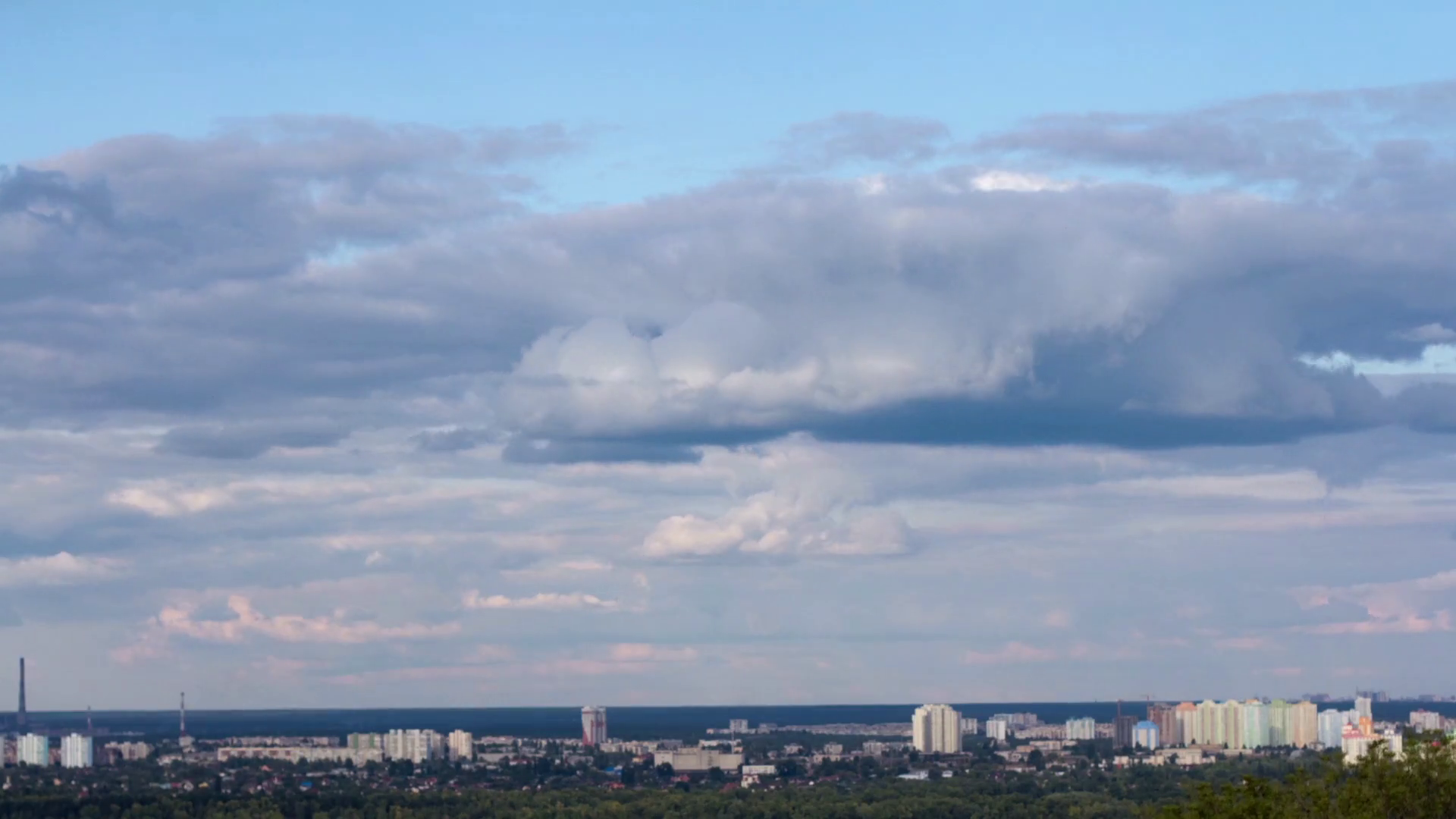 City Day In Timelapse Racing Clouds Stock Video Footage - VideoBlocks