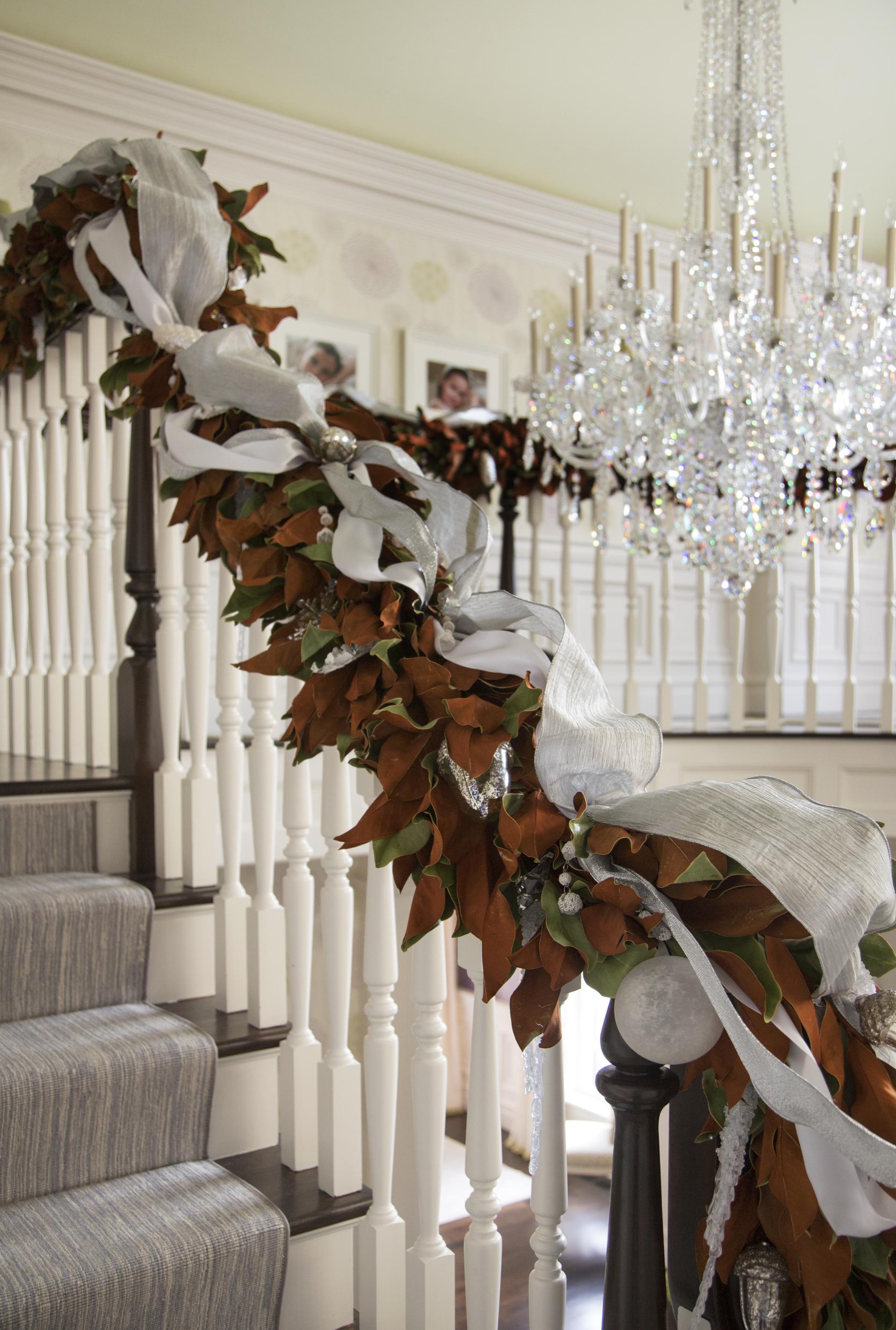 Festive Holiday Staircases and Entryways | Traditional Home