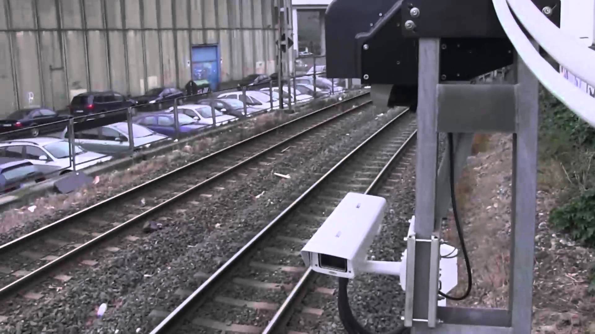 Obstacle detection system on railway tracks - YouTube