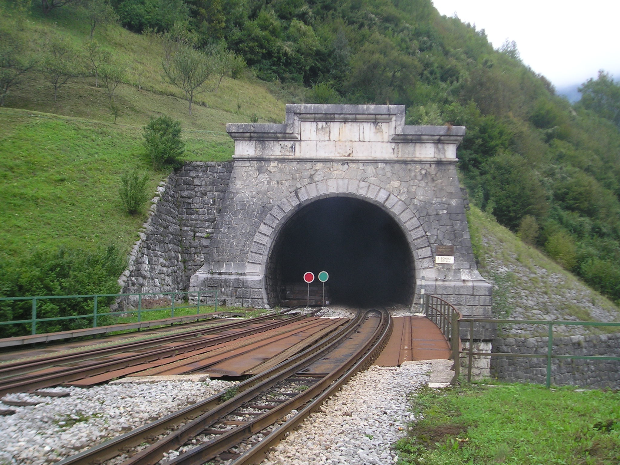 File:Podbrdo-southern entrance of the Bohinj railway tunnel.jpg ...