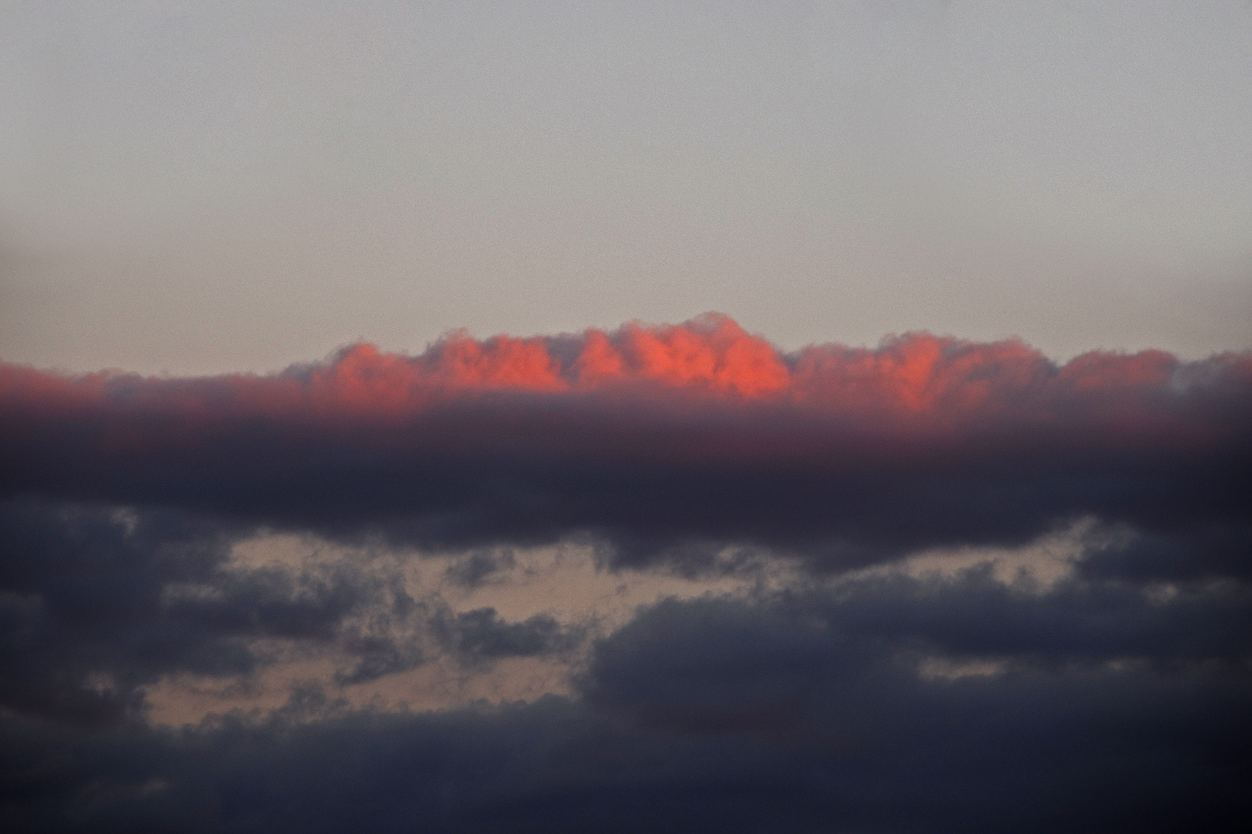 Rain clouds at dusk photo