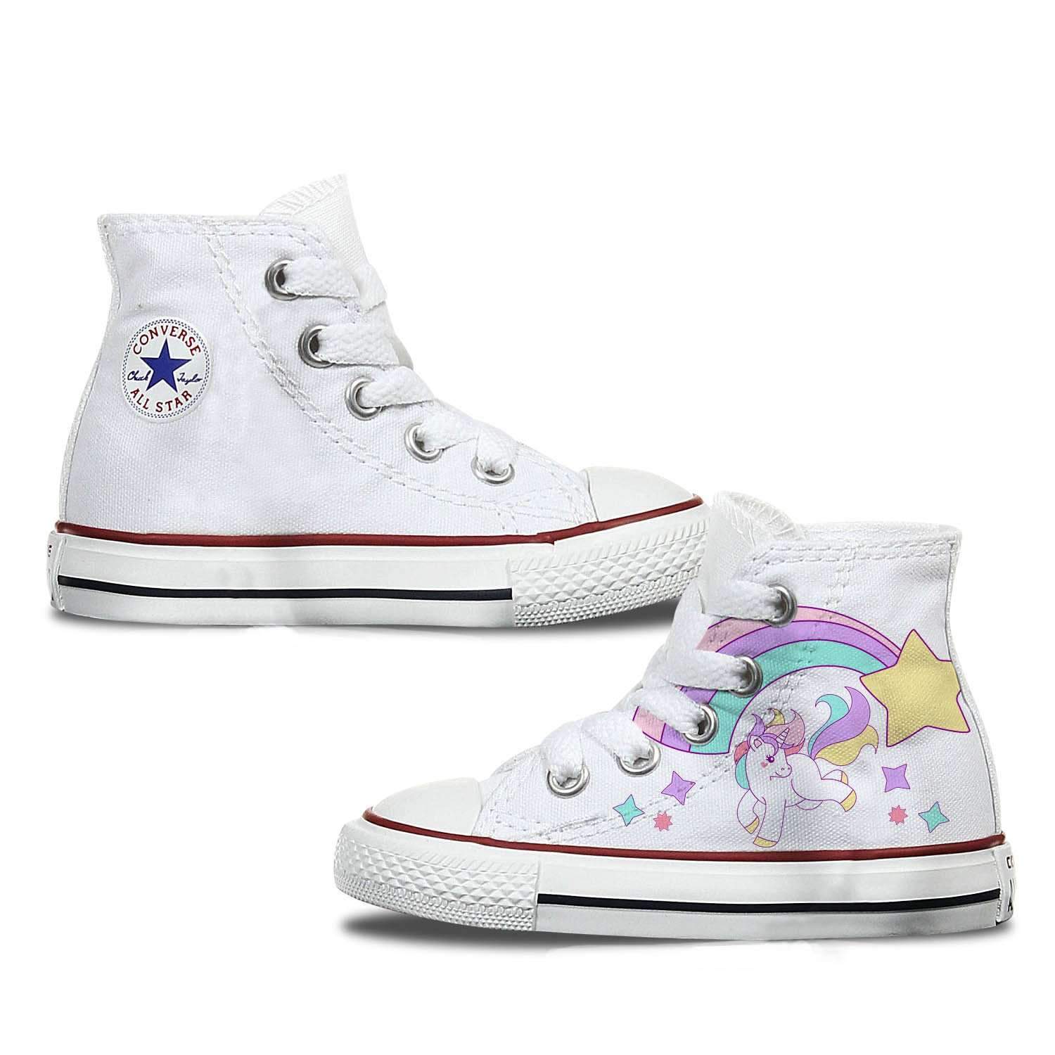 Unicorn & Rainbow Toddler Converse