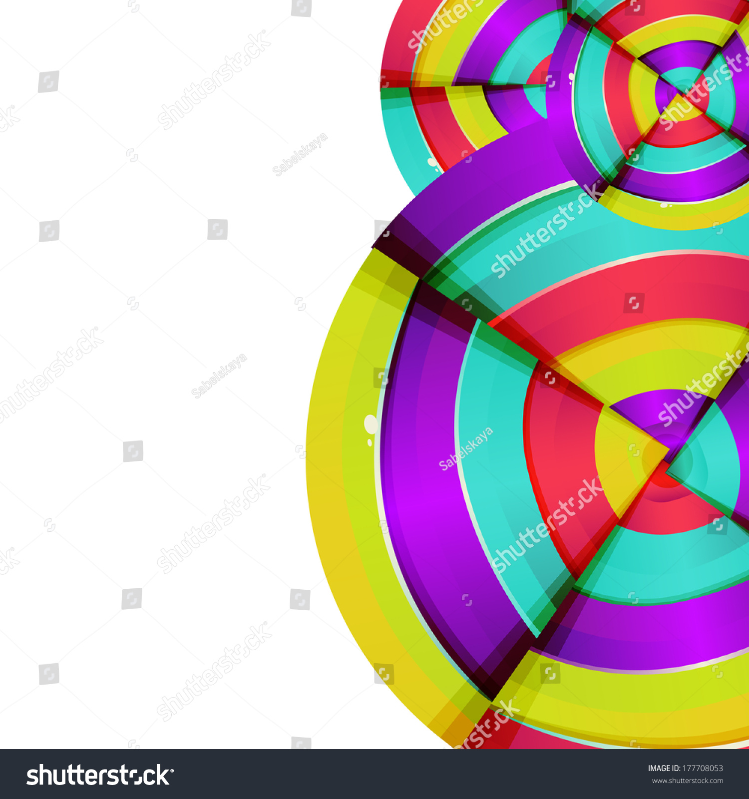 Abstract Colorful Rainbow Curve Background Design Stock Illustration ...