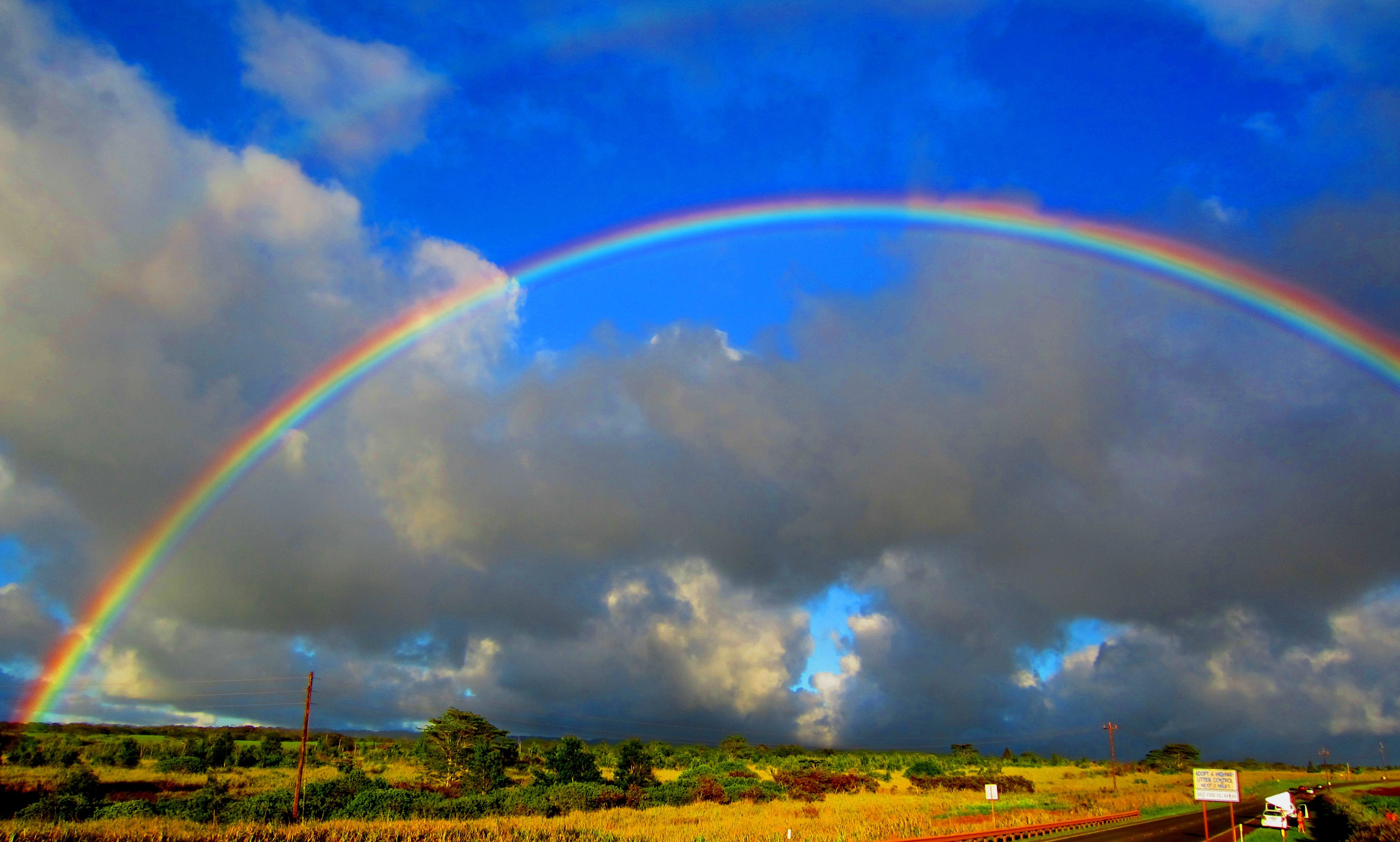 rainbow images | Rainbow over Haleiwa Hawaii; some days the pot of ...