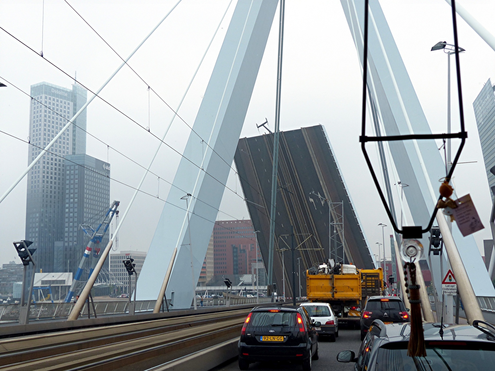 Rotterdam - Erasmus Bridge; Raised Bascule Bridge | Netherlands (2 ...