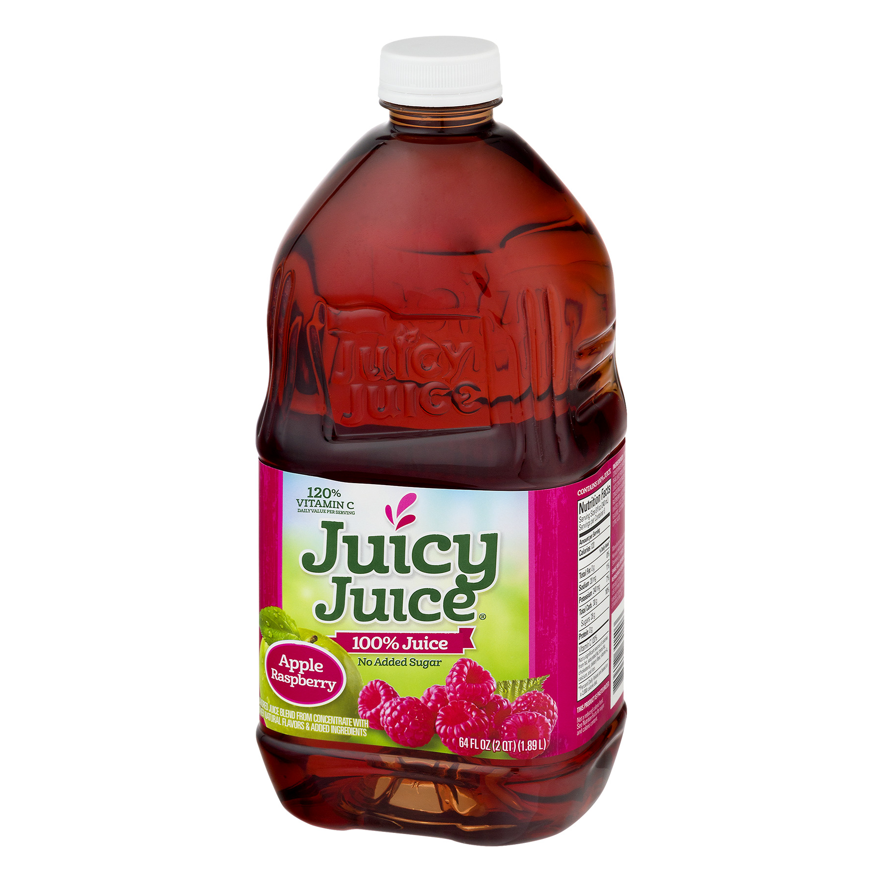 Juicy Juice 100% Juice, Apple Raspberry, 64 Fl Oz, 1 Count - Walmart.com
