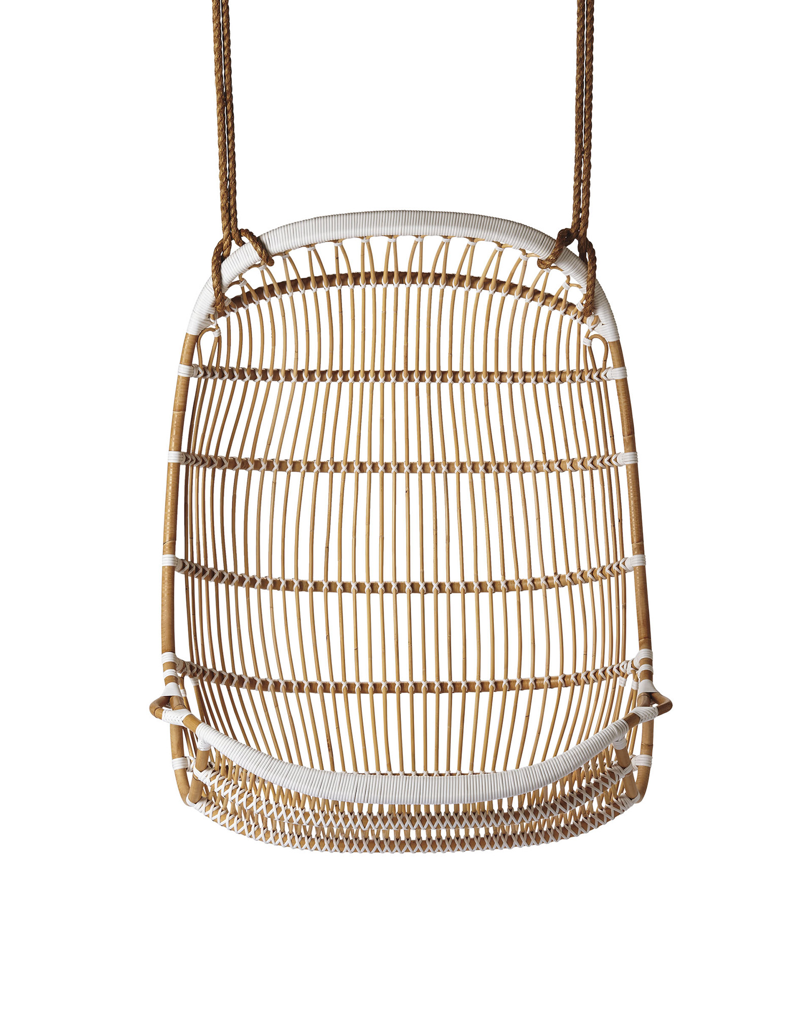 Double Hanging Rattan Chair - Chairs | Serena and Lily