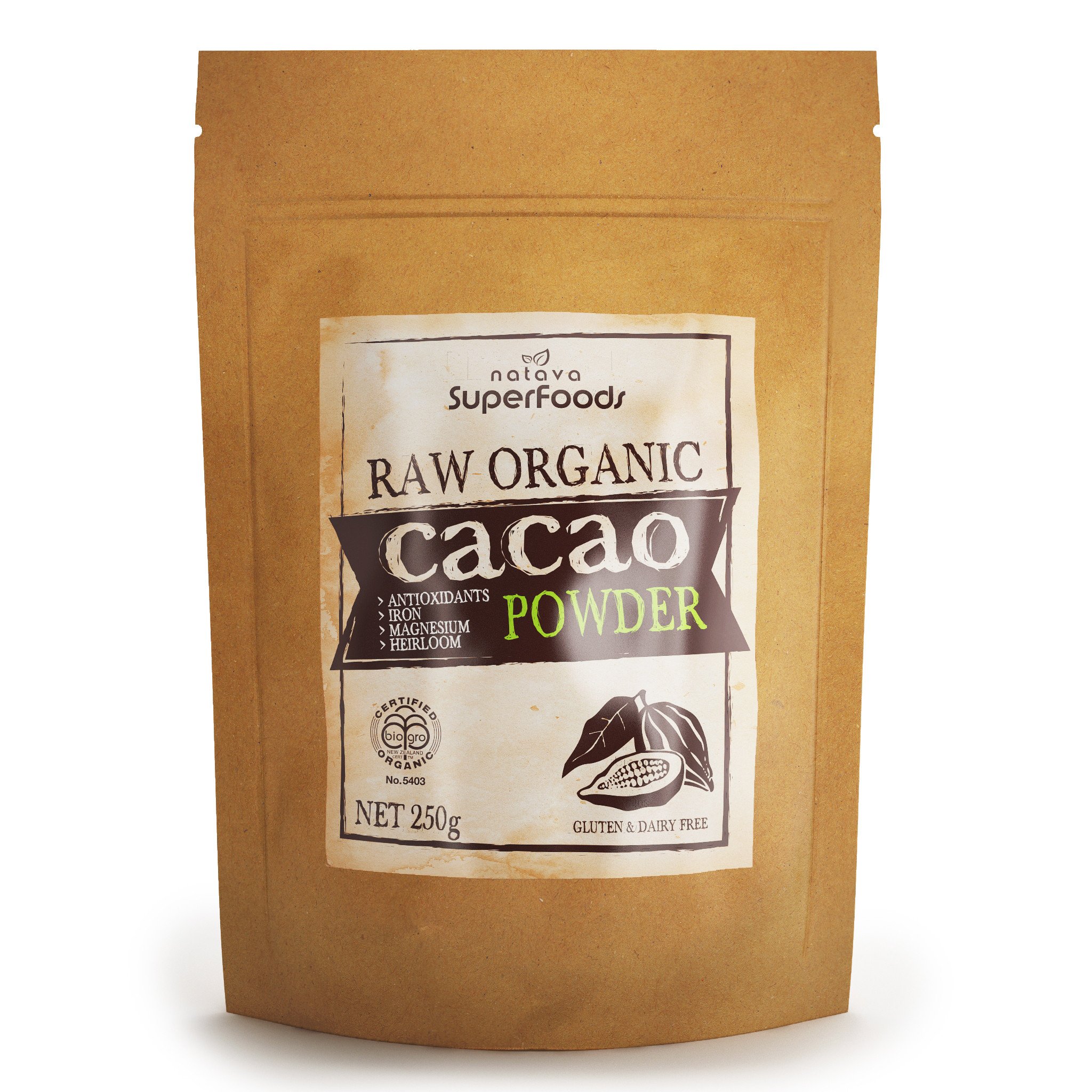 Raw Organic Heirloom Cacao Powder | Natava SuperFoods