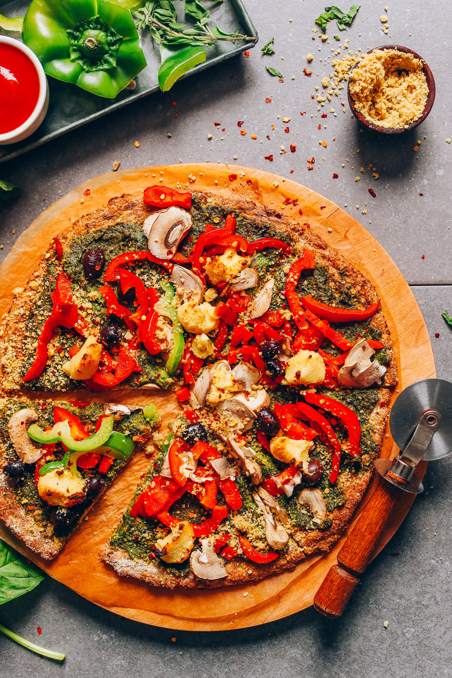 Vegan Cauliflower Pizza Crust | Minimalist Baker Recipes
