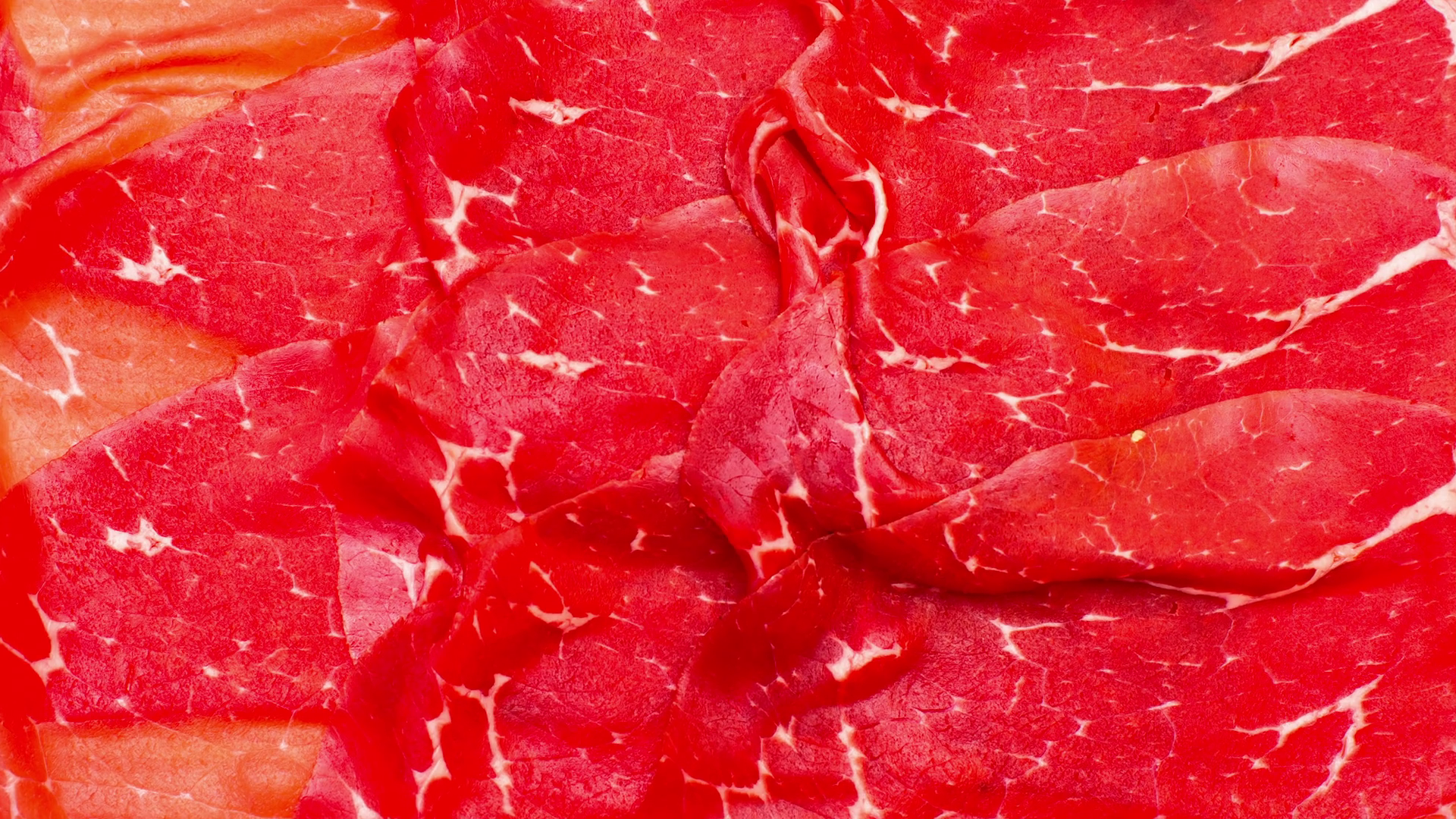 Bresaola slices red meat background texture still image zoom in ...