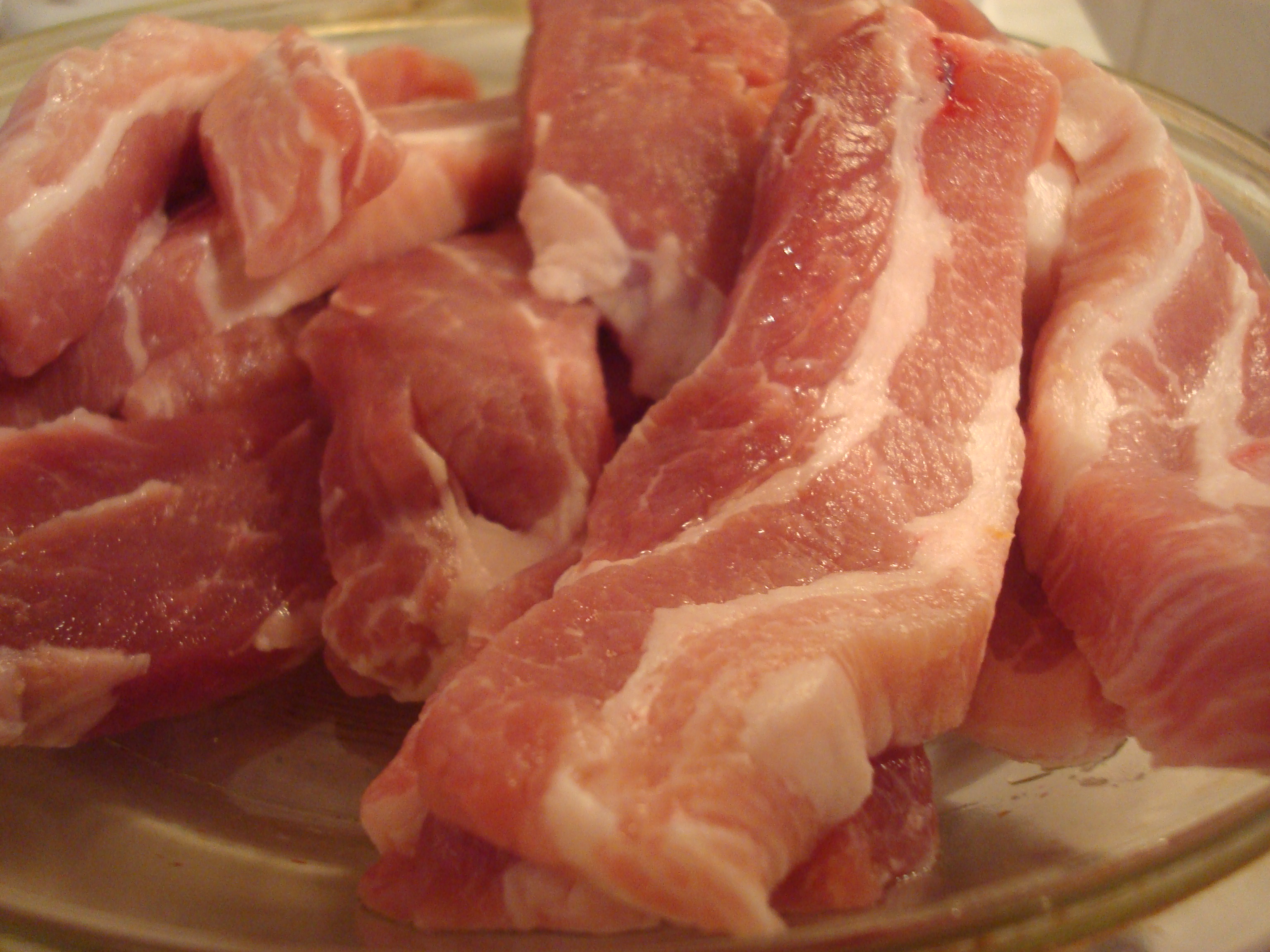 Части свинины для шашлыка