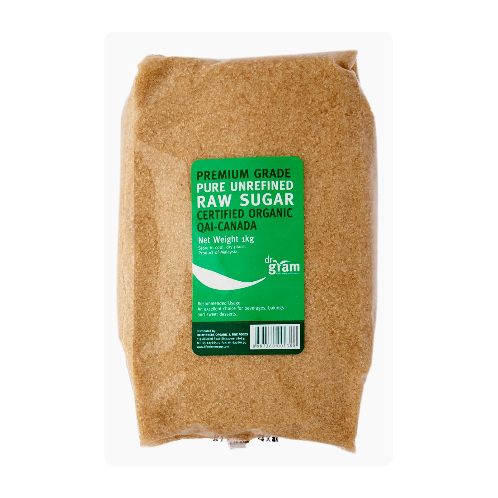 Dr Gram Organic Pure Unrefined Raw Sugar 1kg - from RedMart