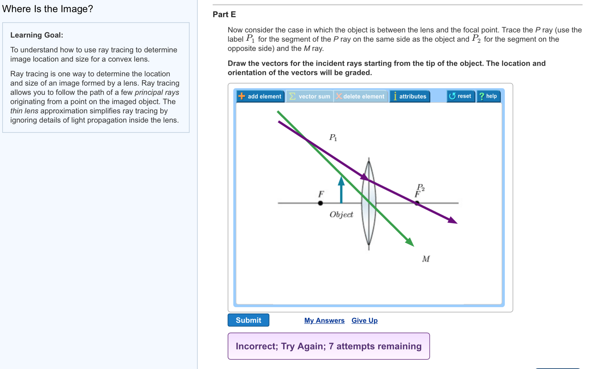 Solved: A Converging Lens Focuses A Set Of Light Rays Ente ...