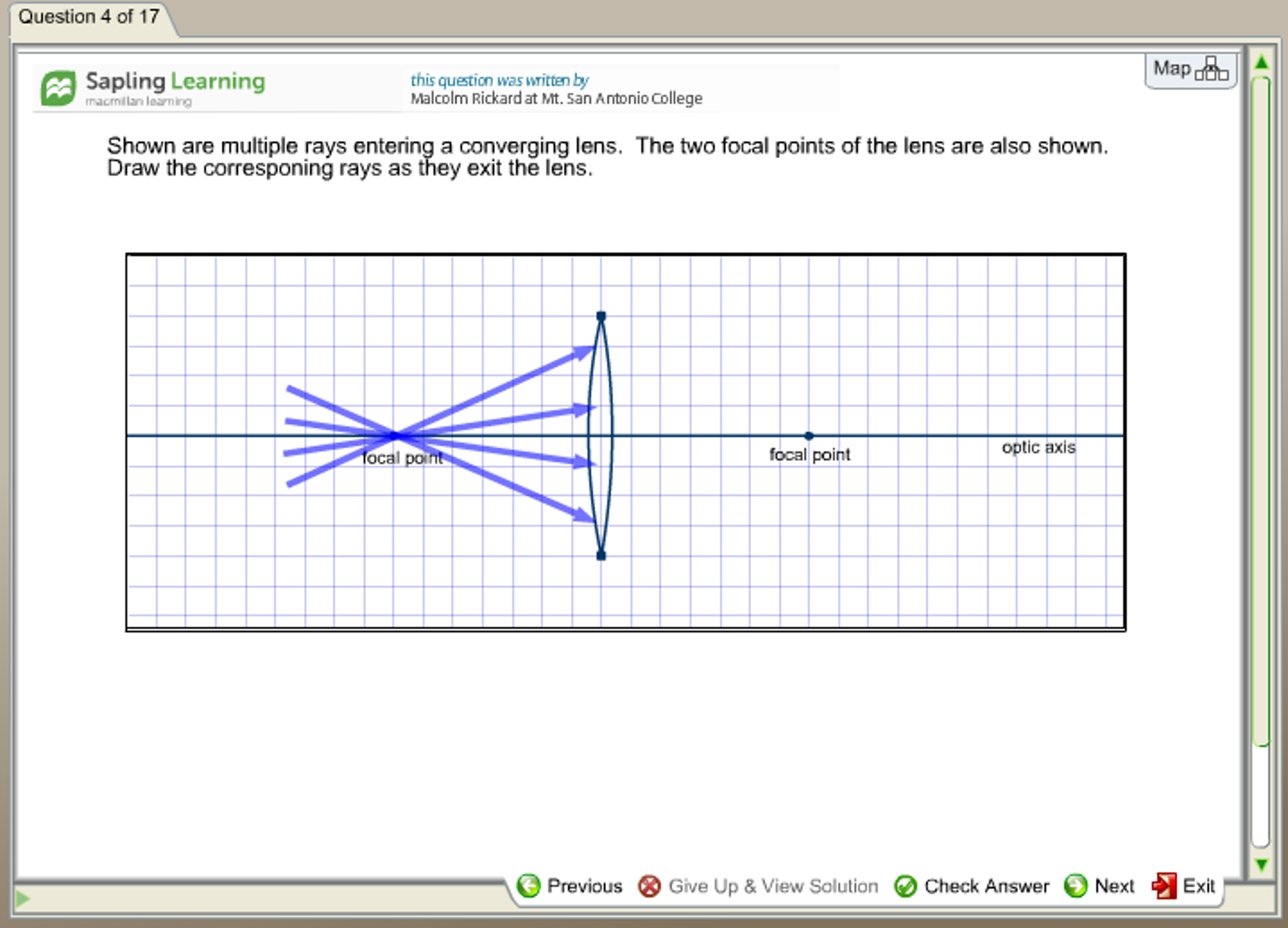 Solved: Question 4 Of 17 Map A Aa Sapling Learning This Qu ...