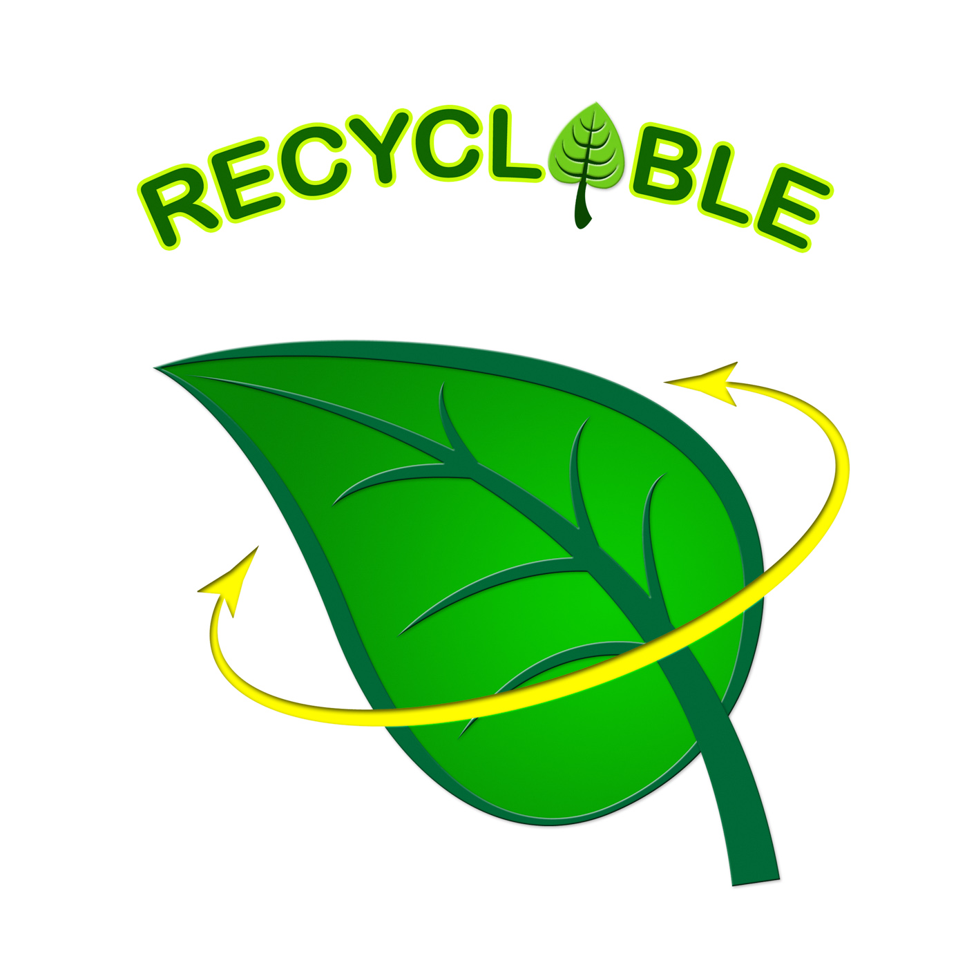 Recyclable Leaf Indicates Earth Friendly And Eco, Green, Renewable, Recycling, Recycled, HQ Photo