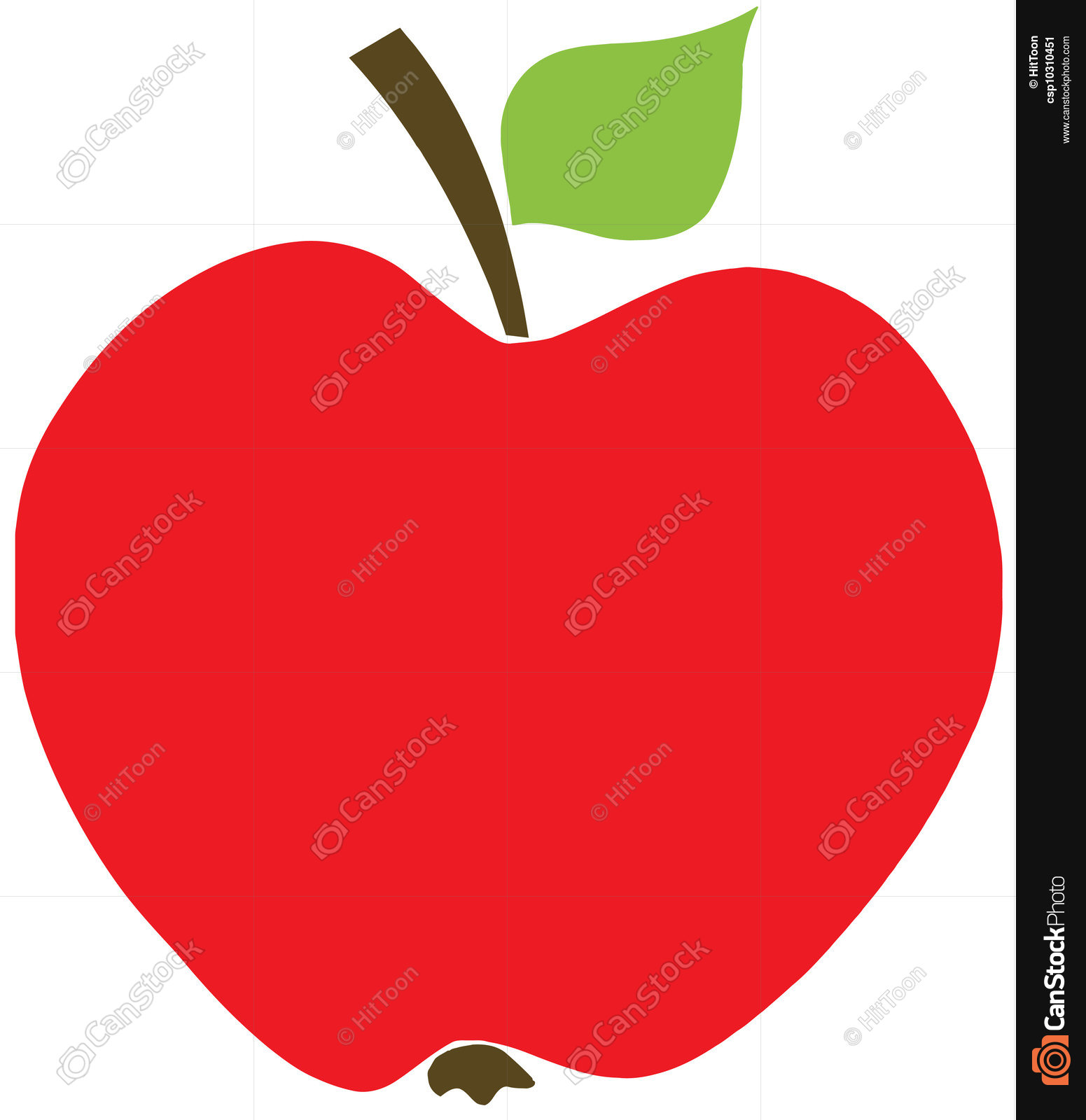 Red apple with handle and a leaf clipart vector - Search ...