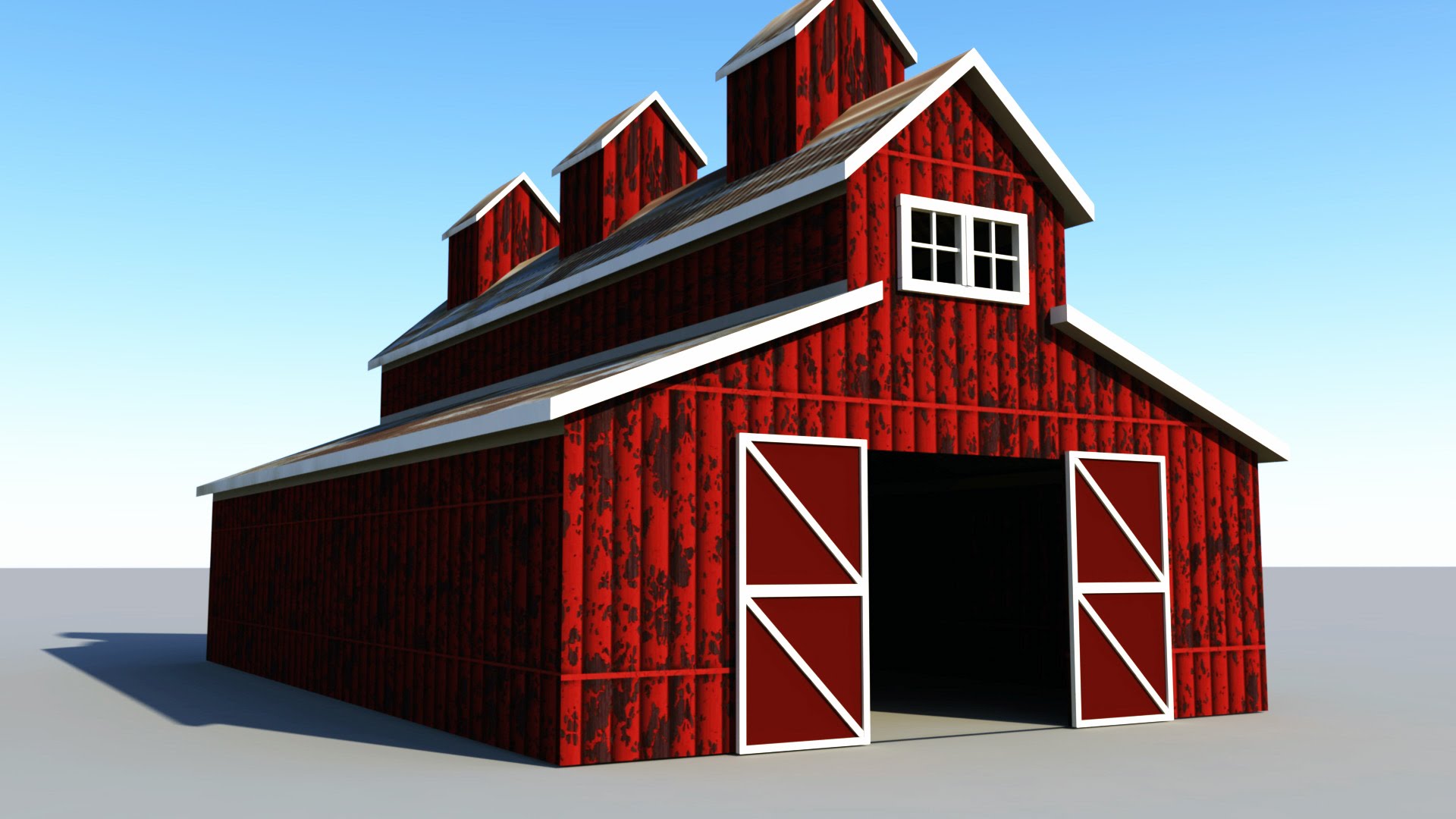 Maya 2016 tutorial : How to model a Classic red Barn - YouTube