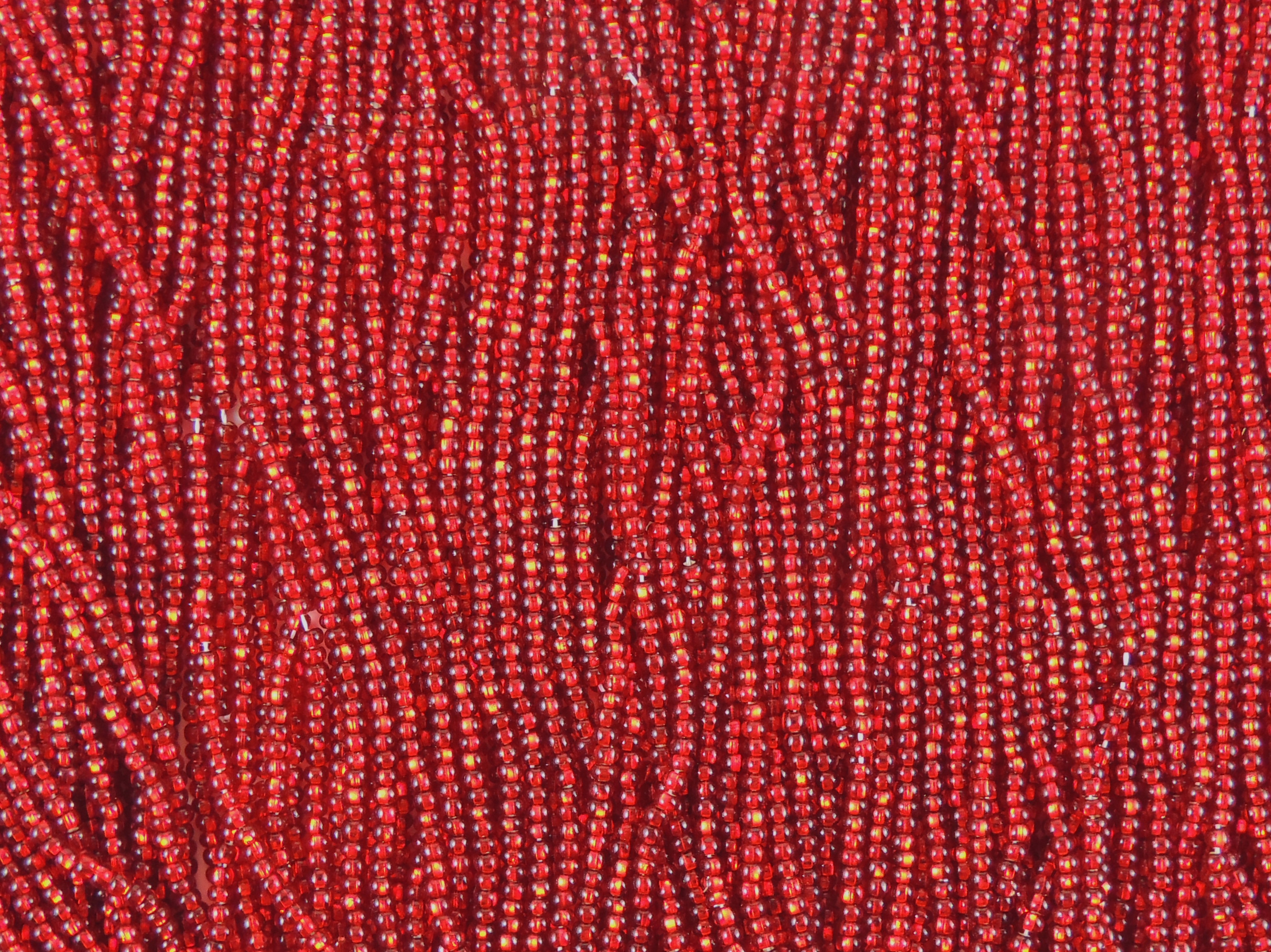 10/0 Seed Beads Silver Lined Dark Red