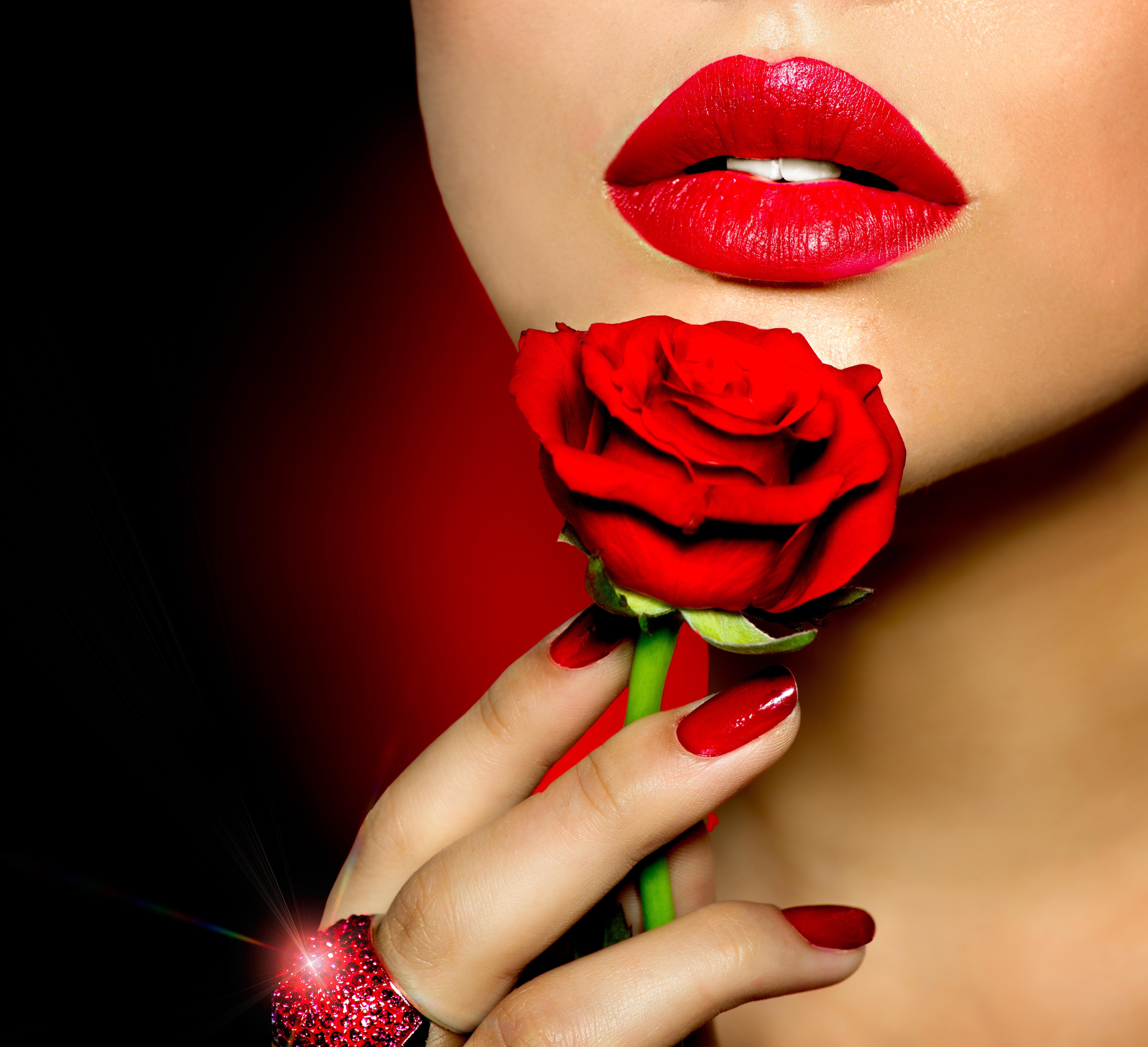 Beauty red lips wallpaper | love | Wallpaper Better