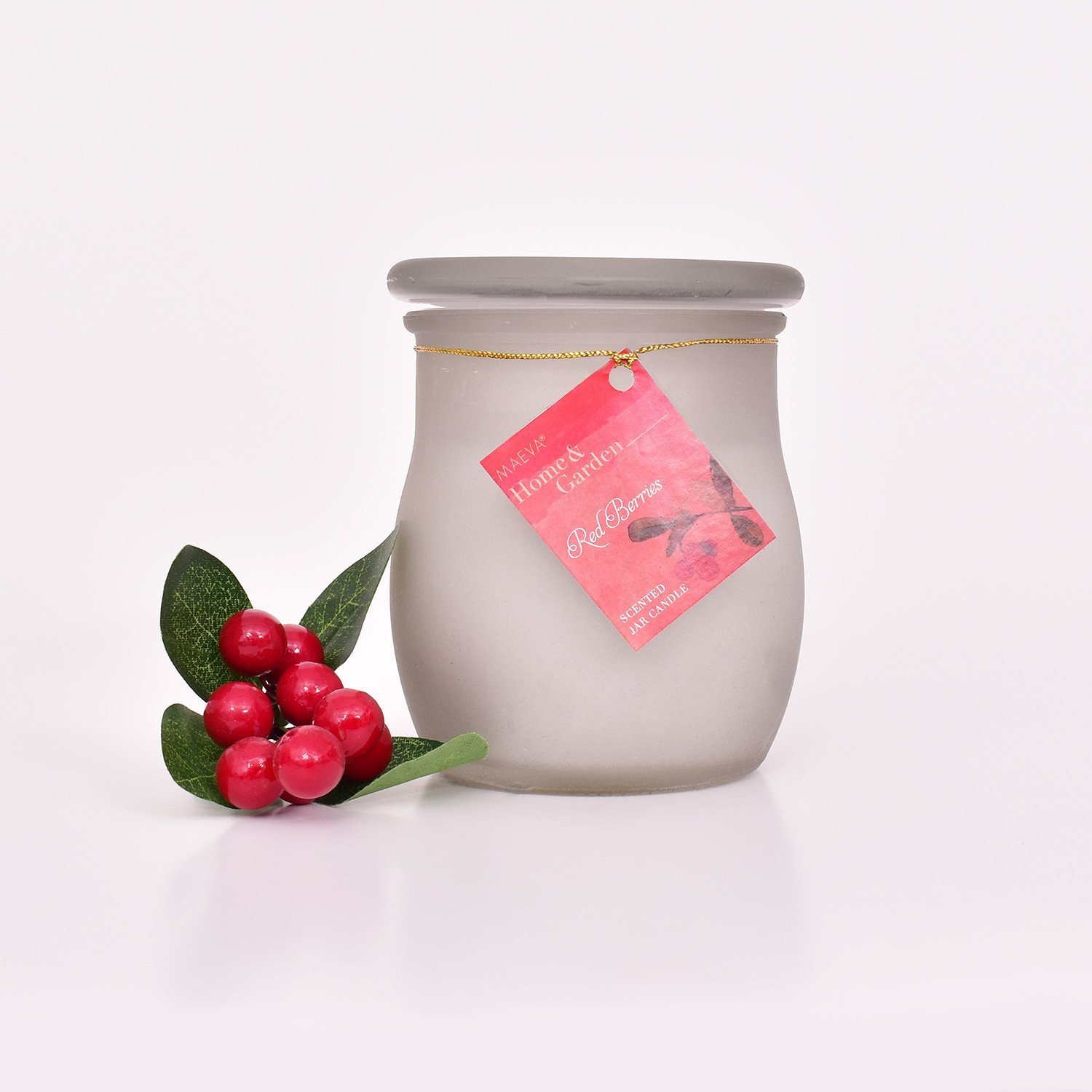 Red Berries Frosted 10 Oz Scented Candle Jar – The Maeva Store